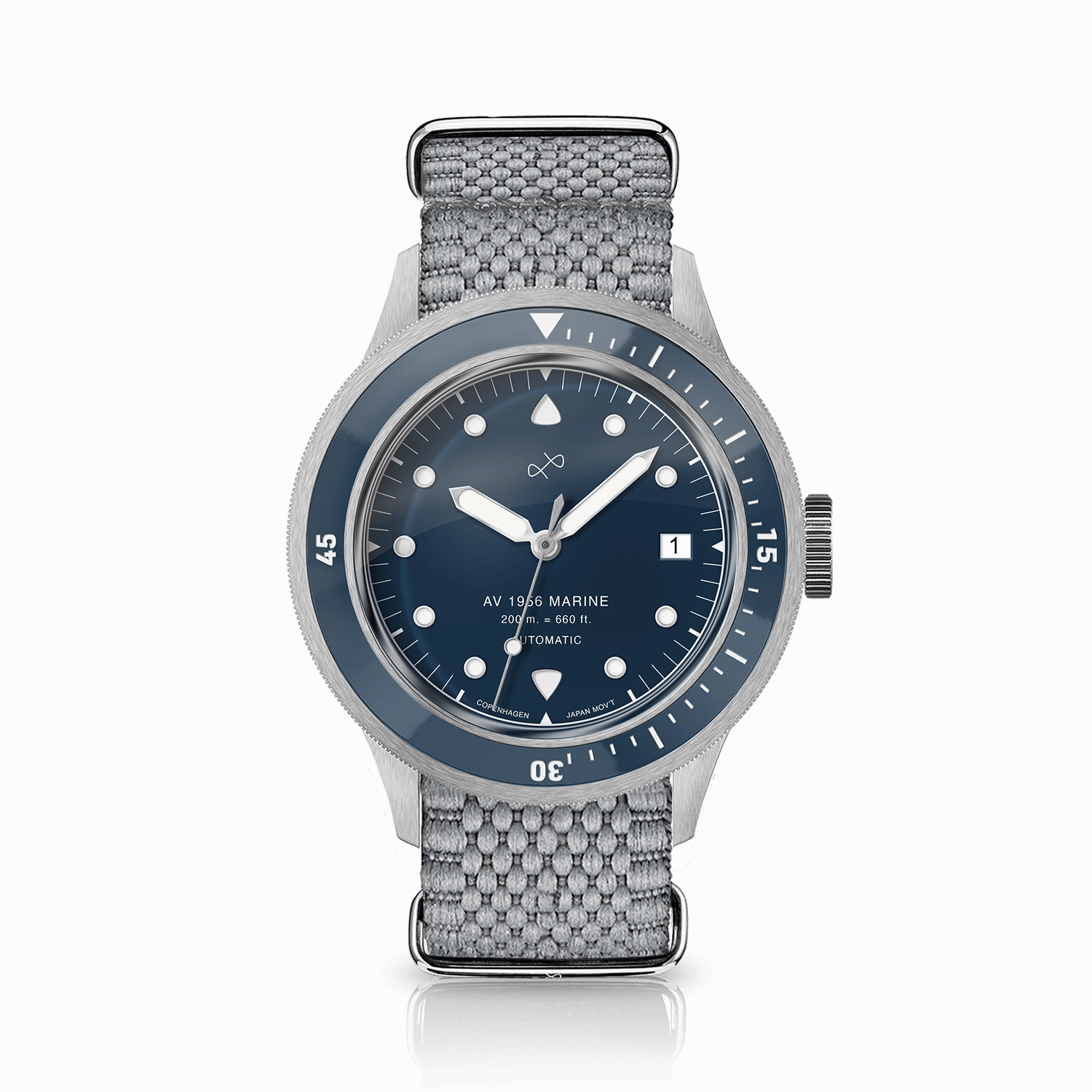 1956 Marine Automatic. Steel / Blue