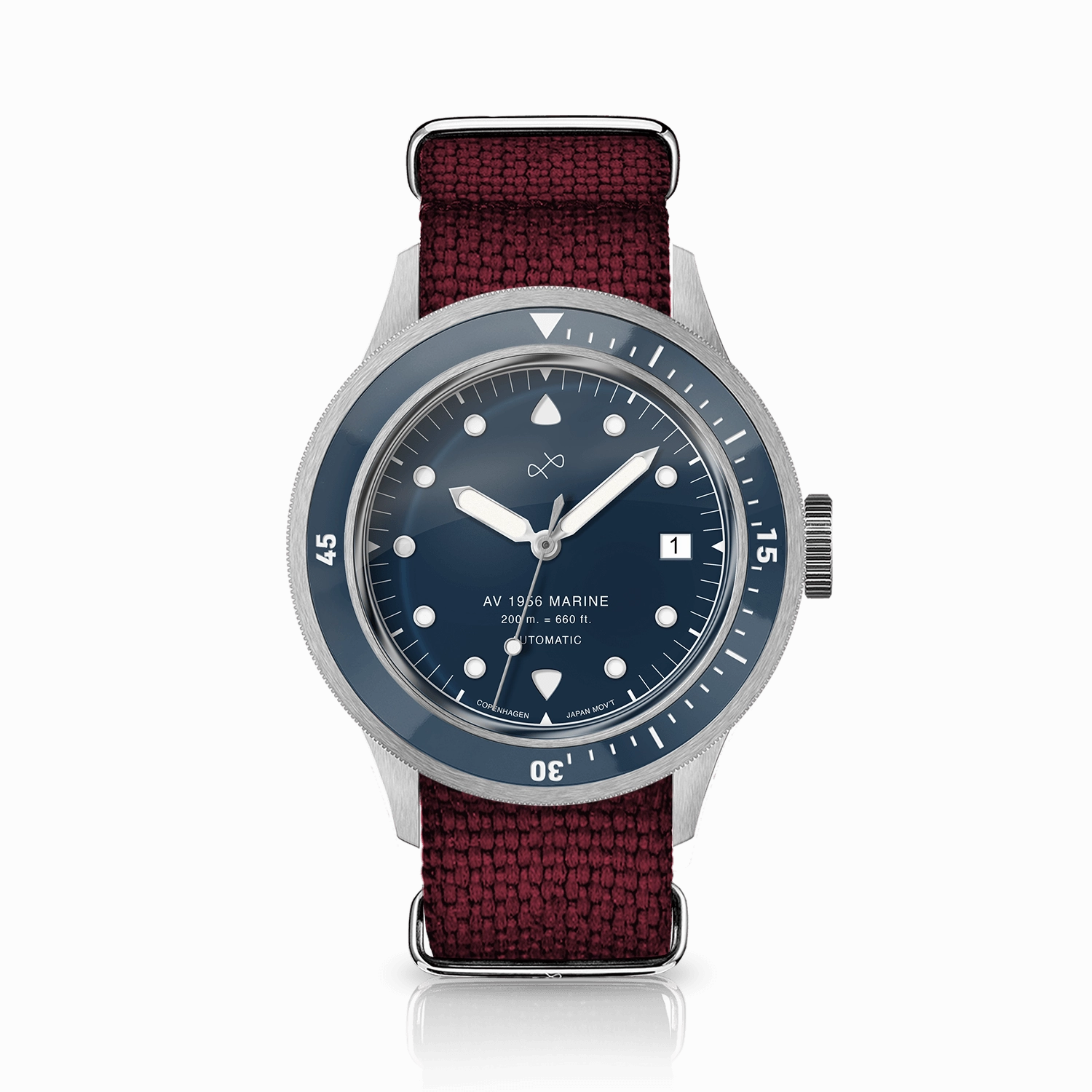 1956 Marine Automatic. Steel / Blue
