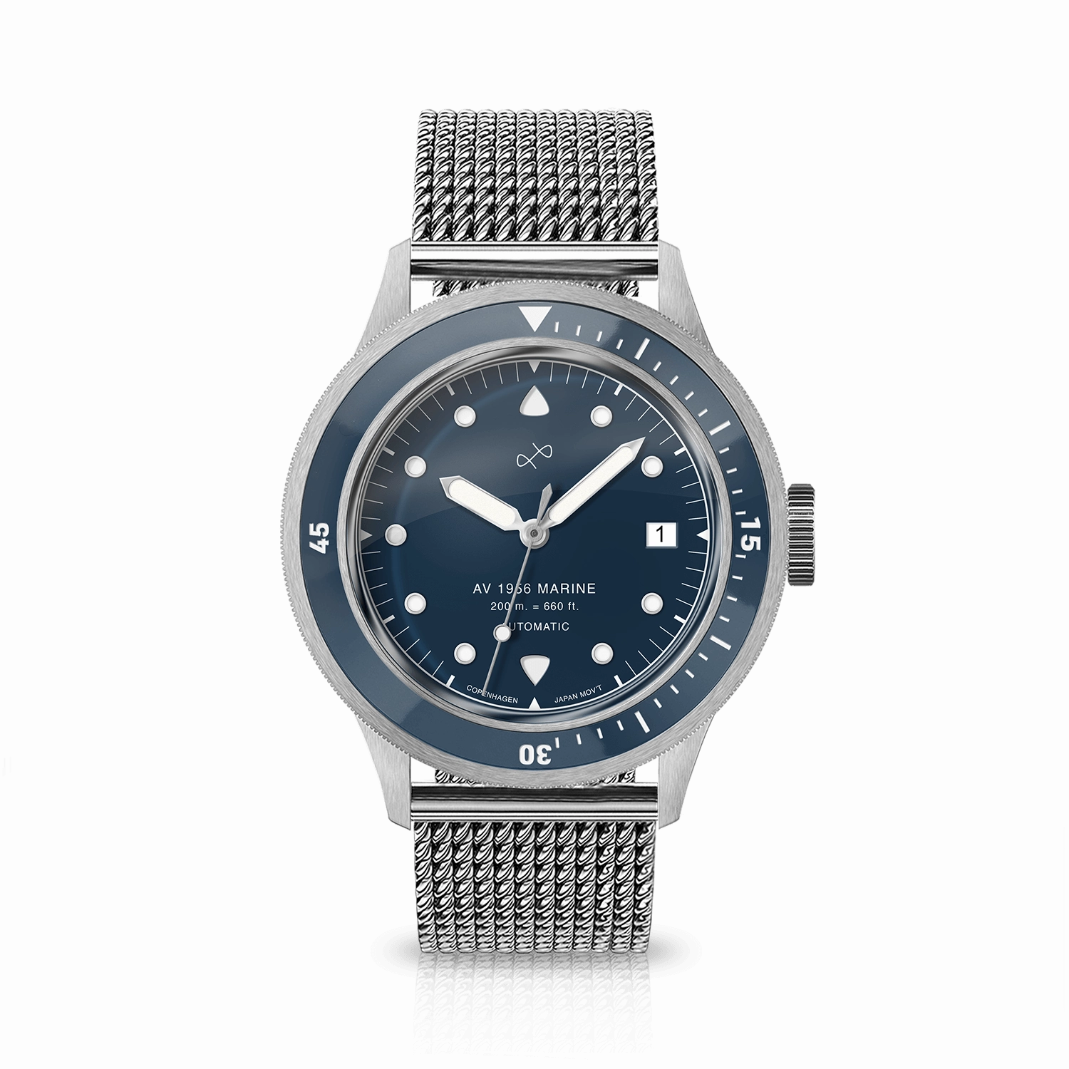 1956 Marine Automatic. Steel / Blue