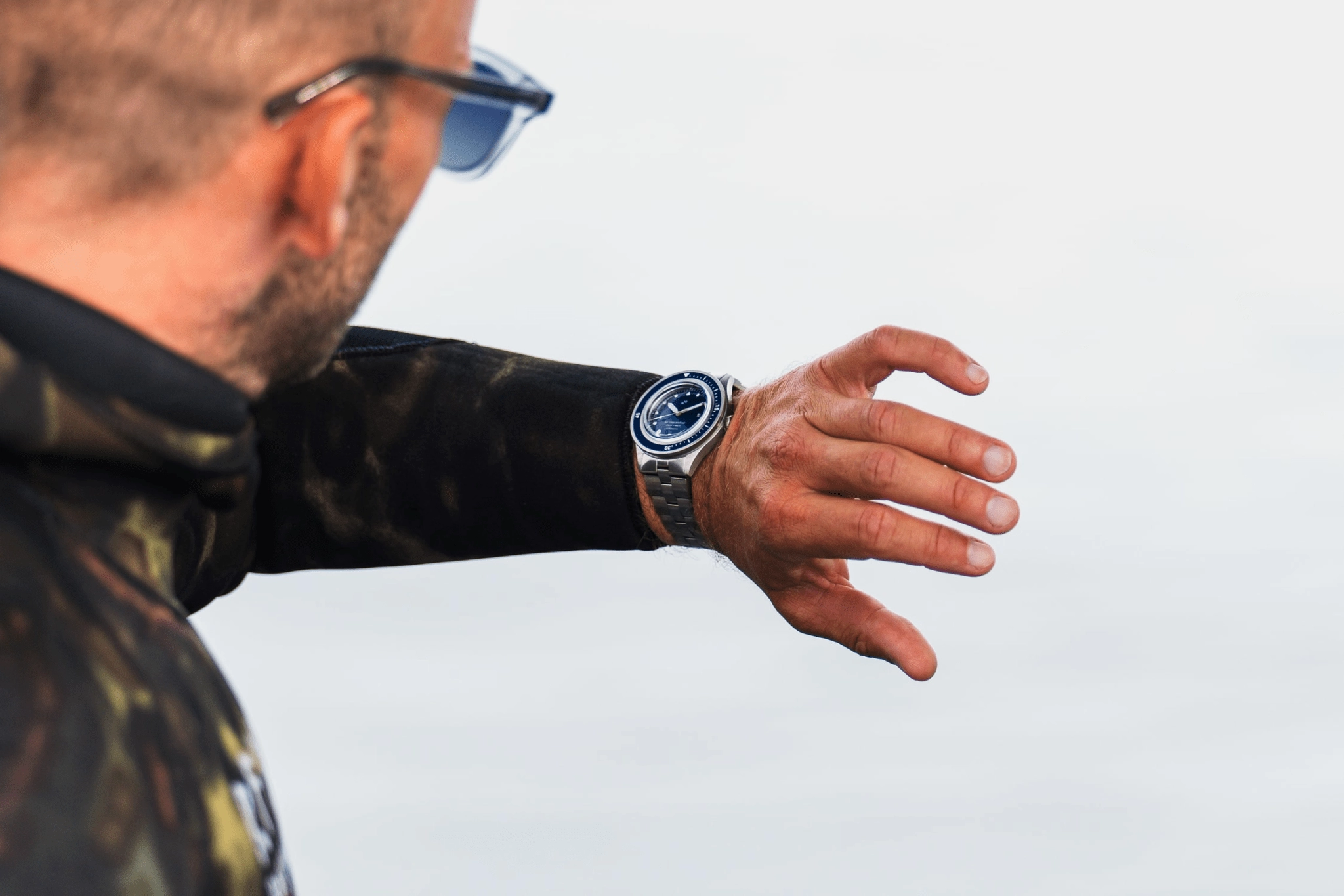 1956 Marine Automatic. Steel / Blue