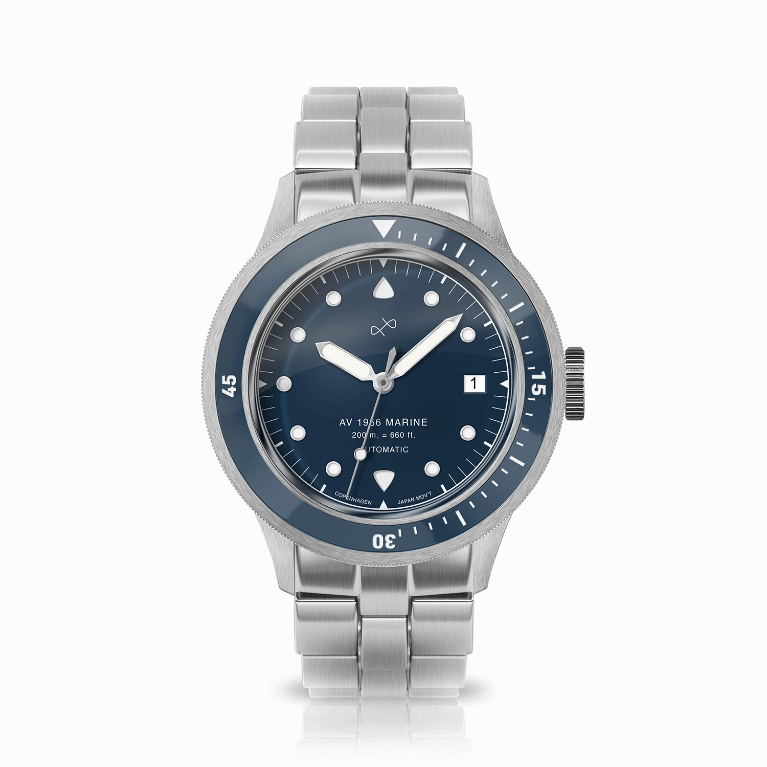 1956 Marine Automatic. Steel / Blue