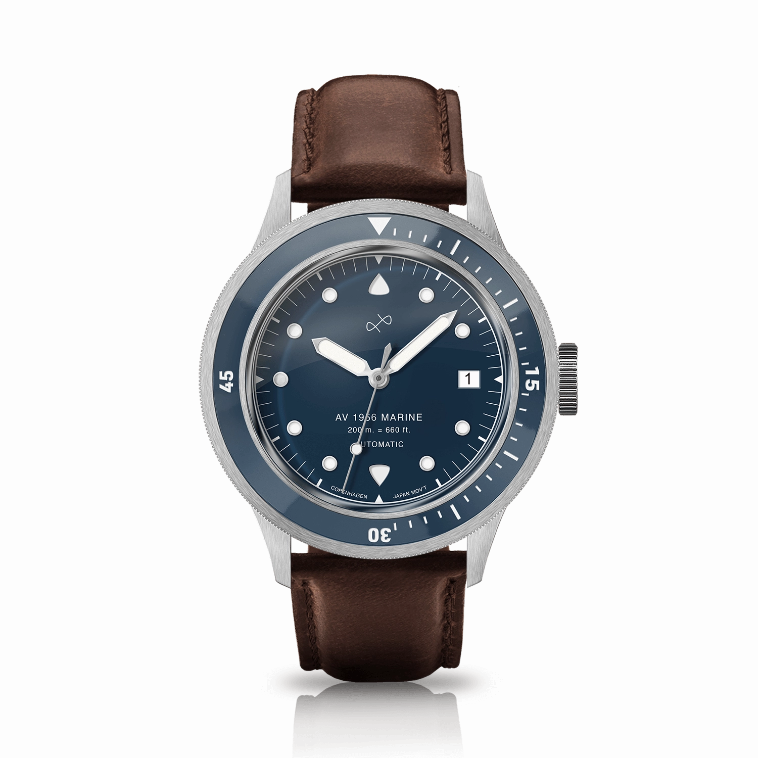 1956 Marine Automatic. Steel / Blue