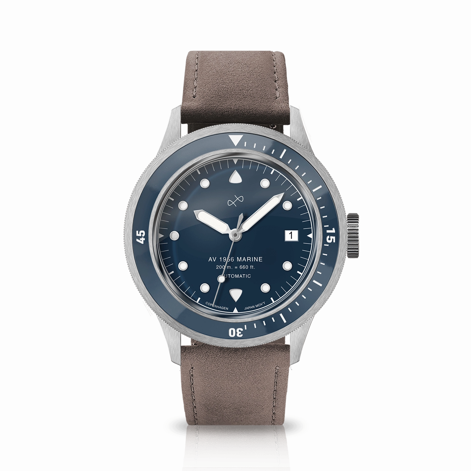 1956 Marine Automatic. Steel / Blue