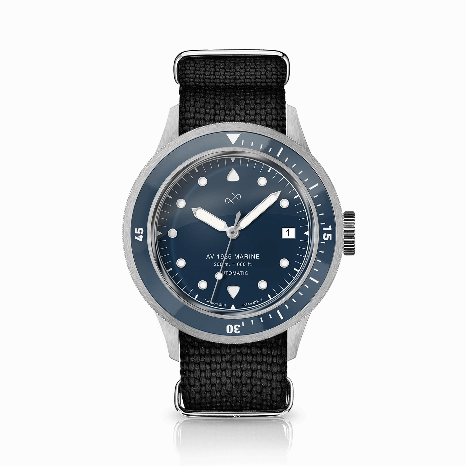1956 Marine Automatic. Steel / Blue
