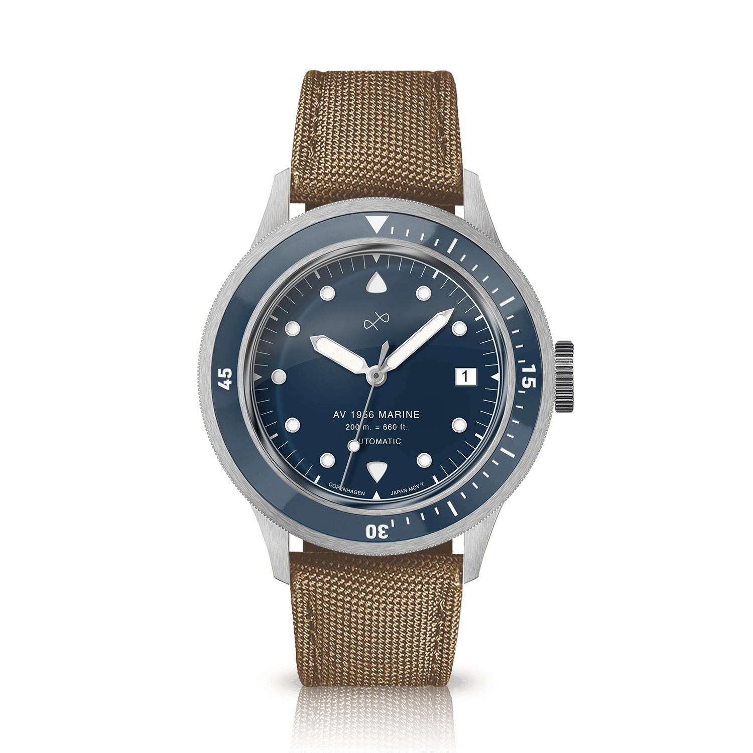 1956 Marine Automatic. Steel / Blue