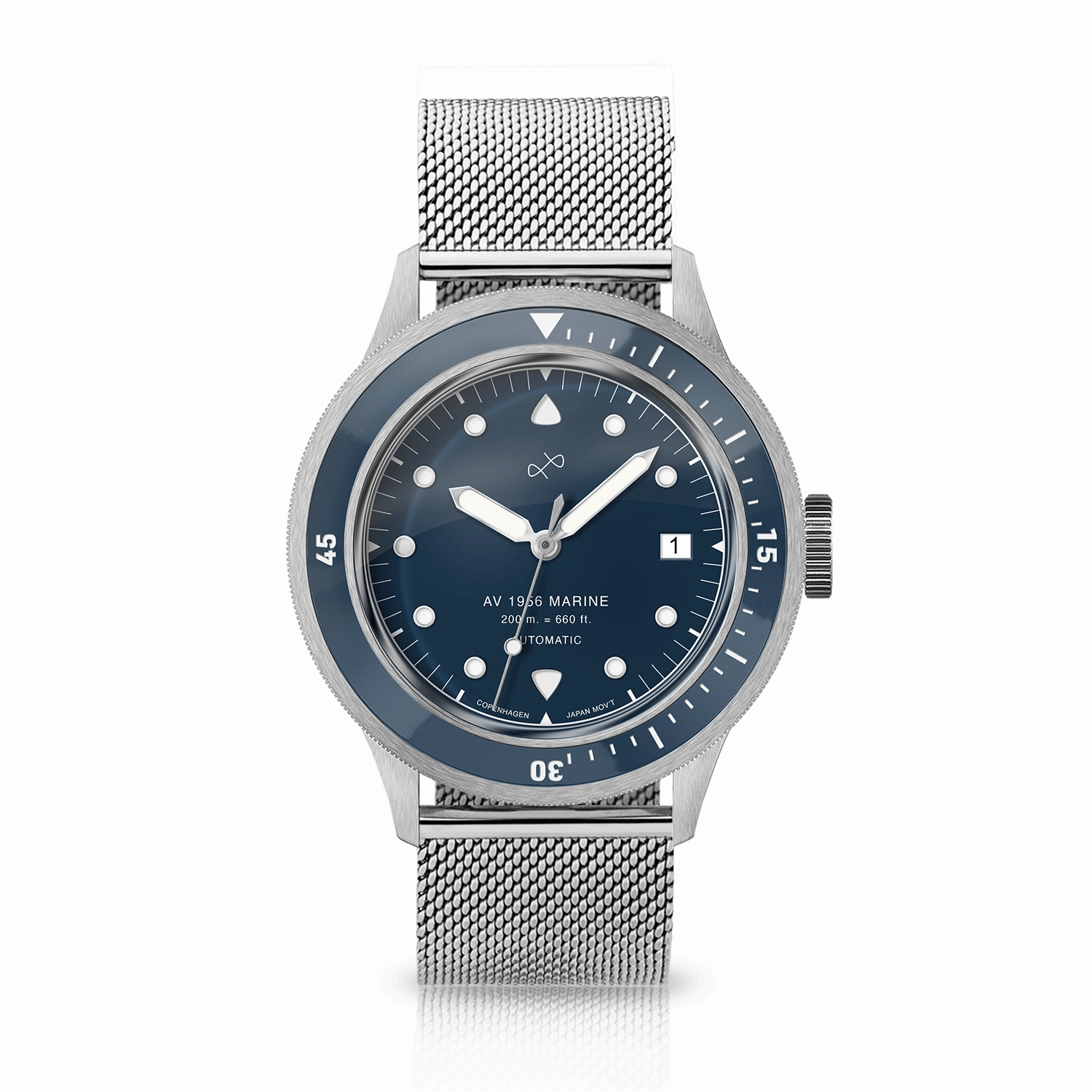 1956 Marine Automatic. Steel / Blue