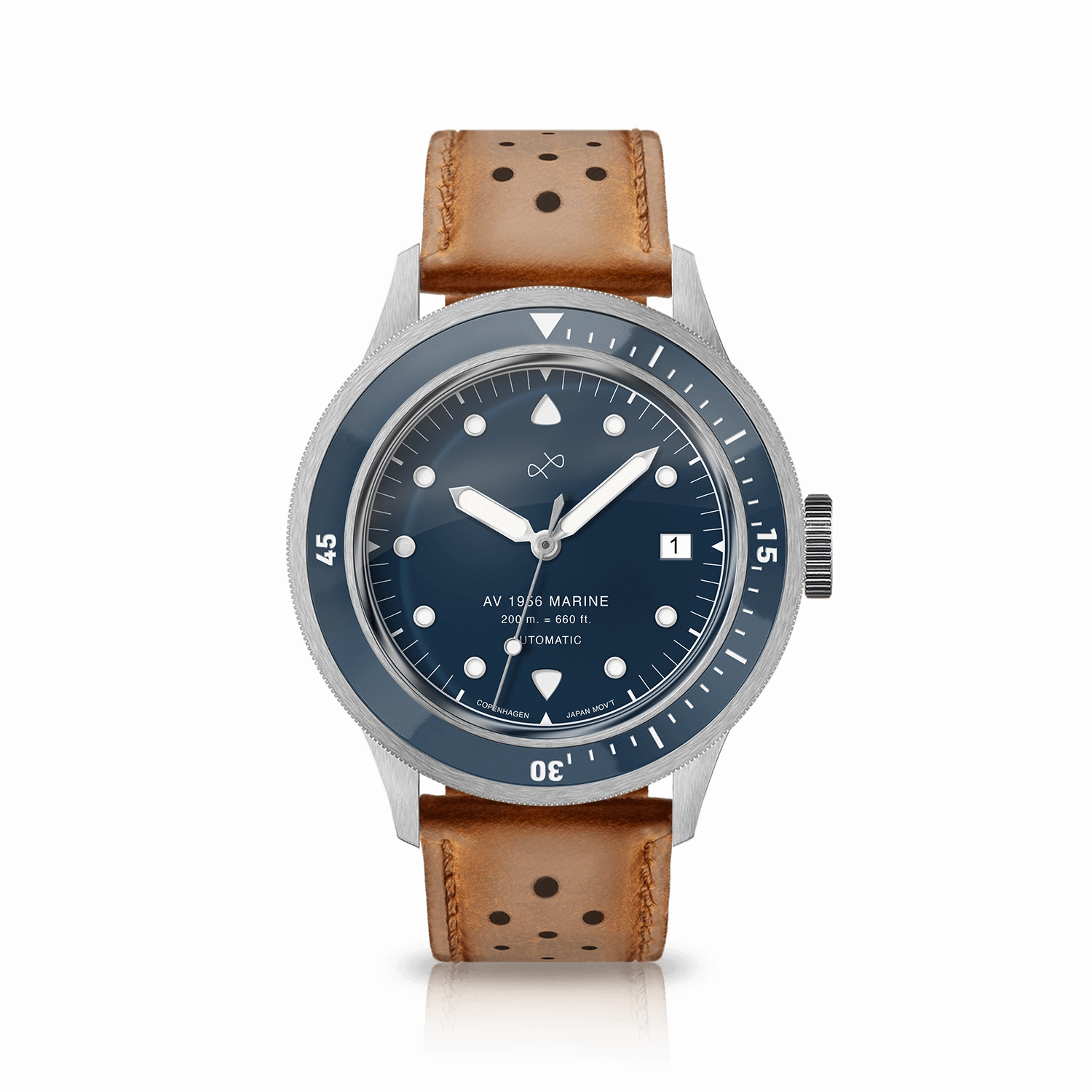 1956 Marine Automatic. Steel / Blue