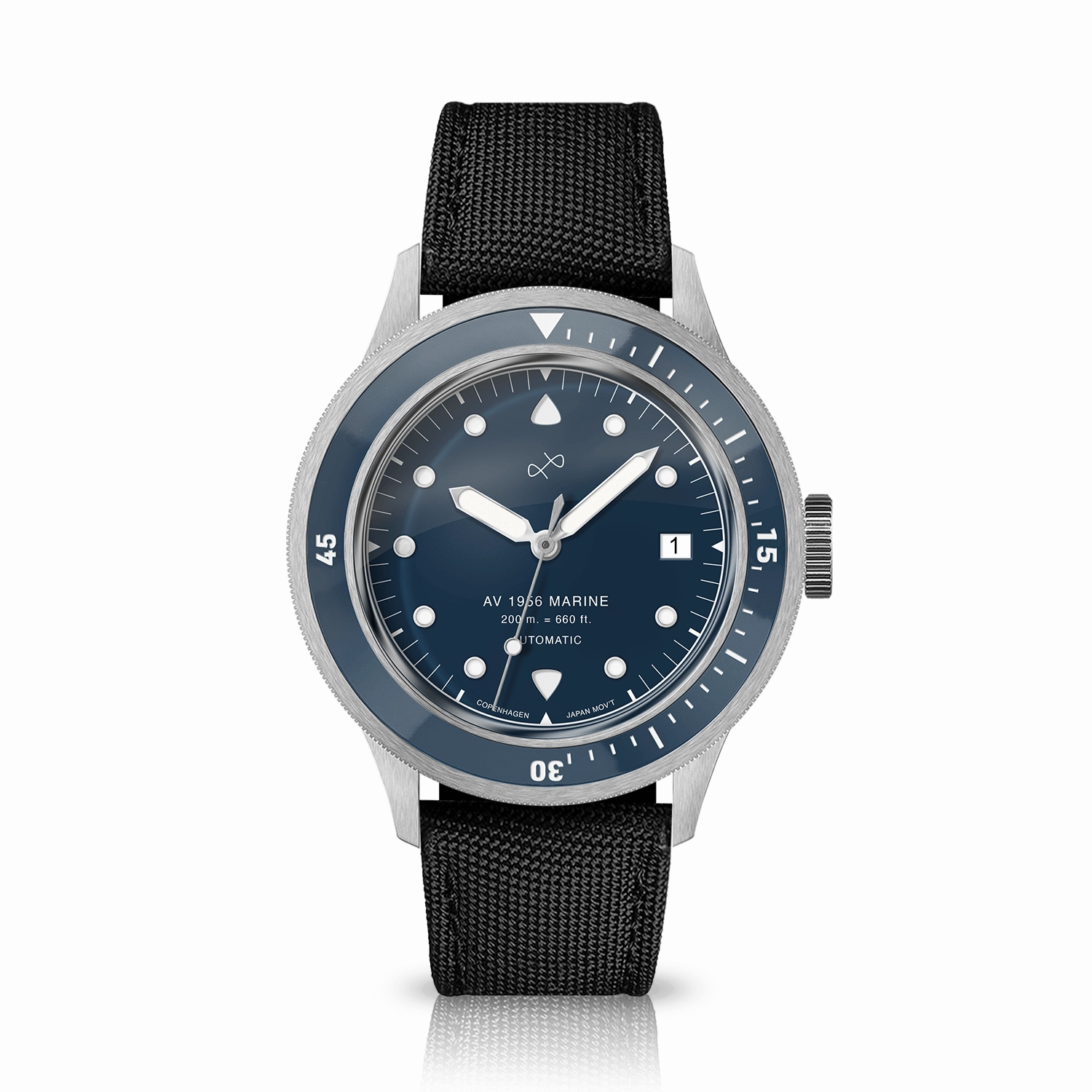 1956 Marine Automatic. Steel / Blue