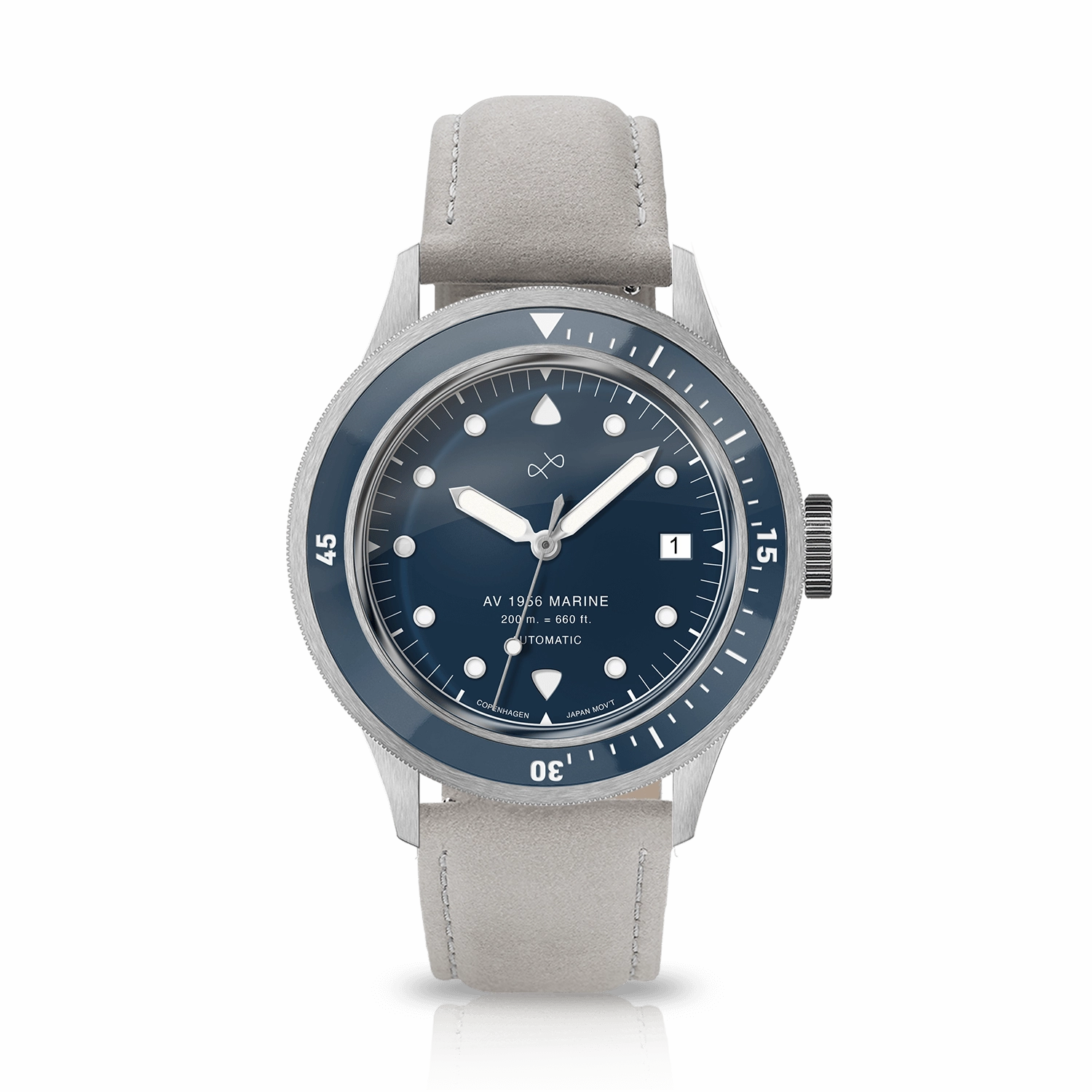 1956 Marine Automatic. Steel / Blue