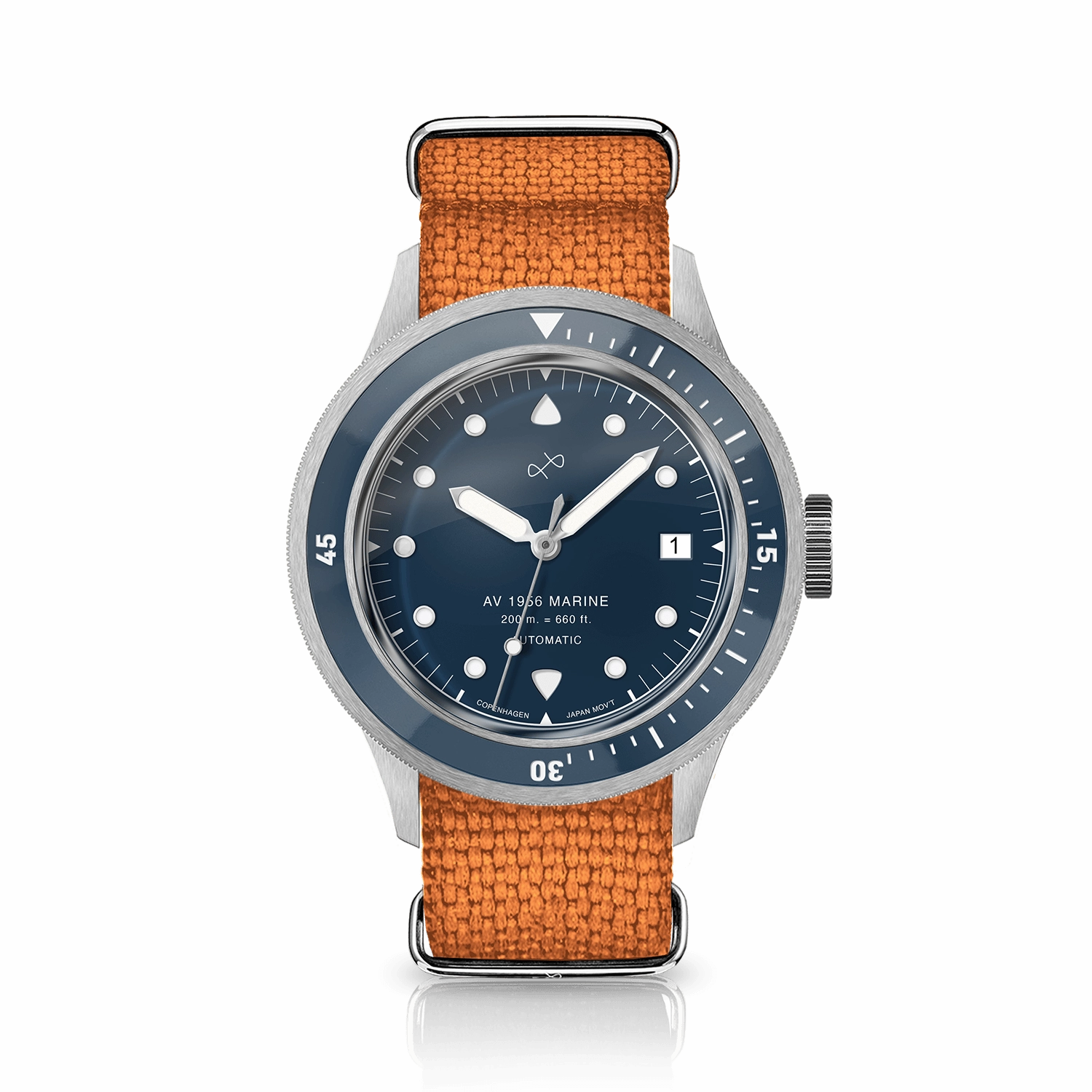 1956 Marine Automatic. Steel / Blue
