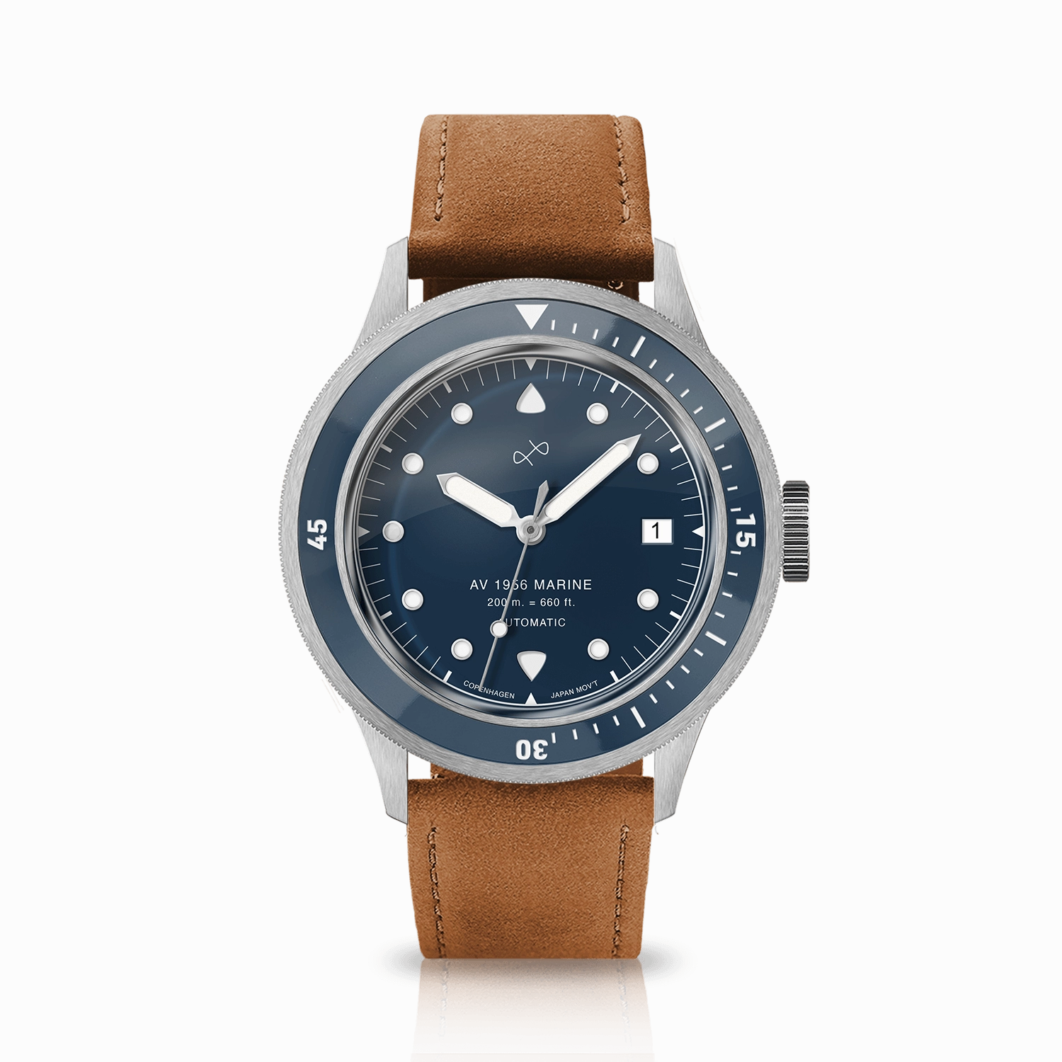 1956 Marine Automatic. Steel / Blue