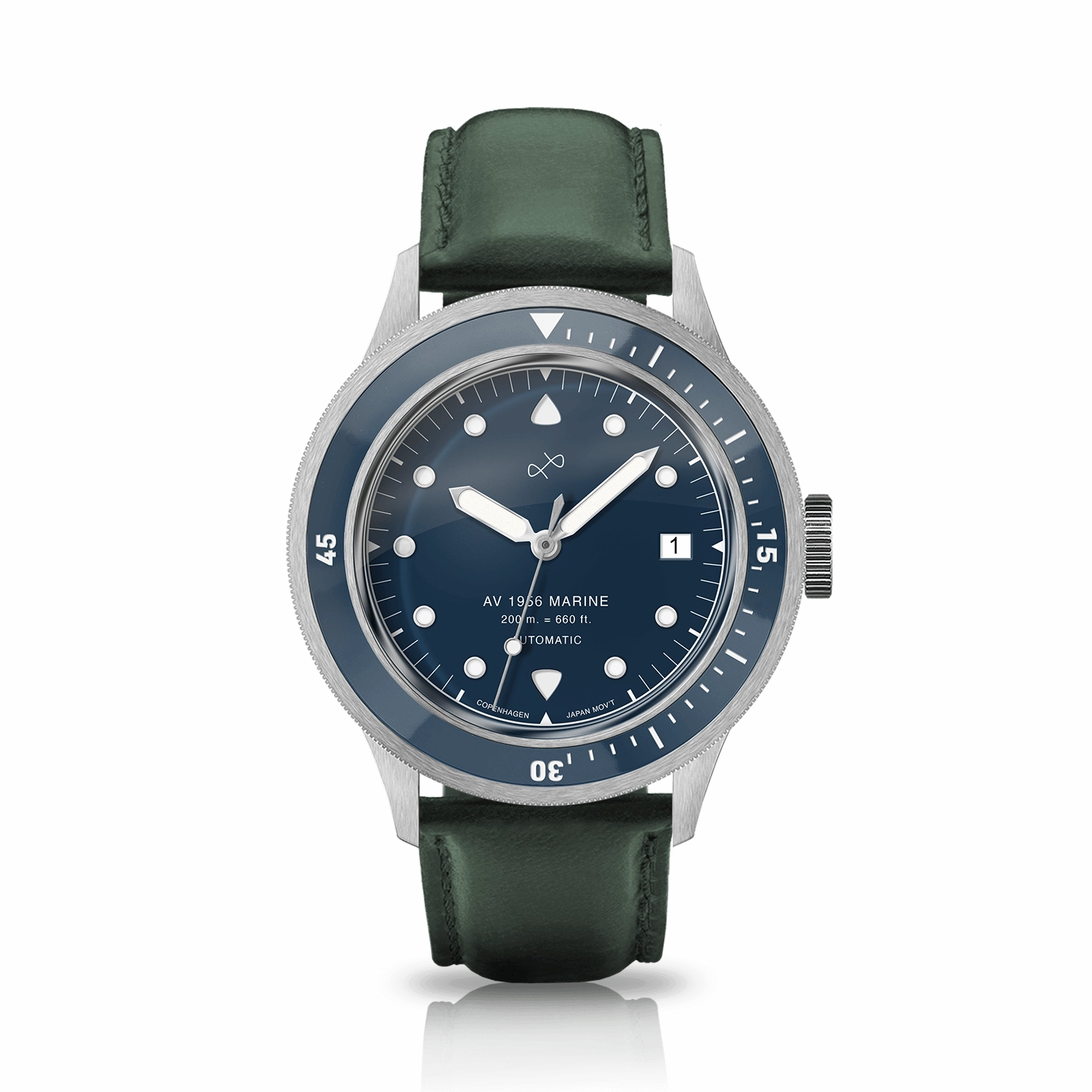1956 Marine Automatic. Steel / Blue