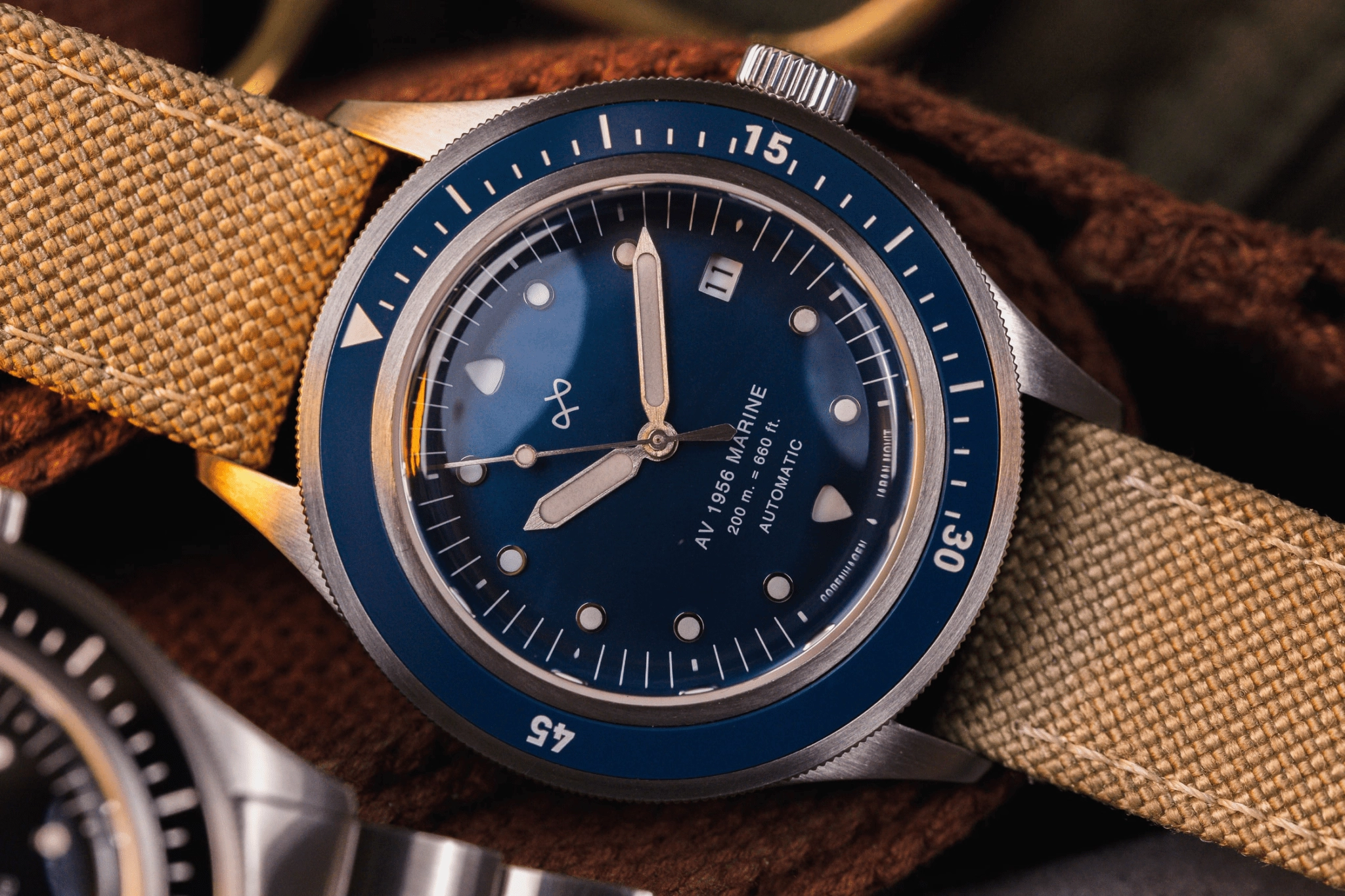 1956 Marine Automatic. Steel / Blue