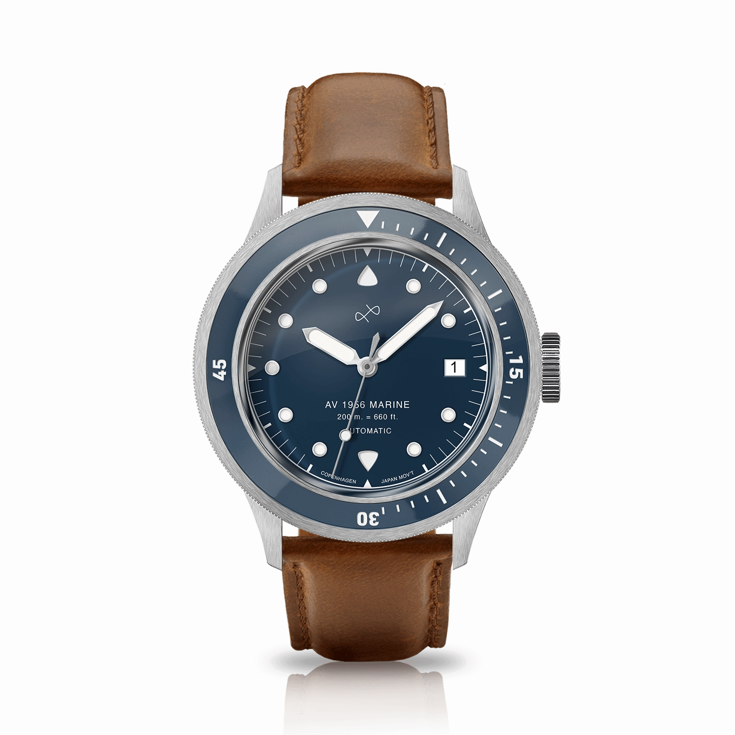 1956 Marine Automatic. Steel / Blue