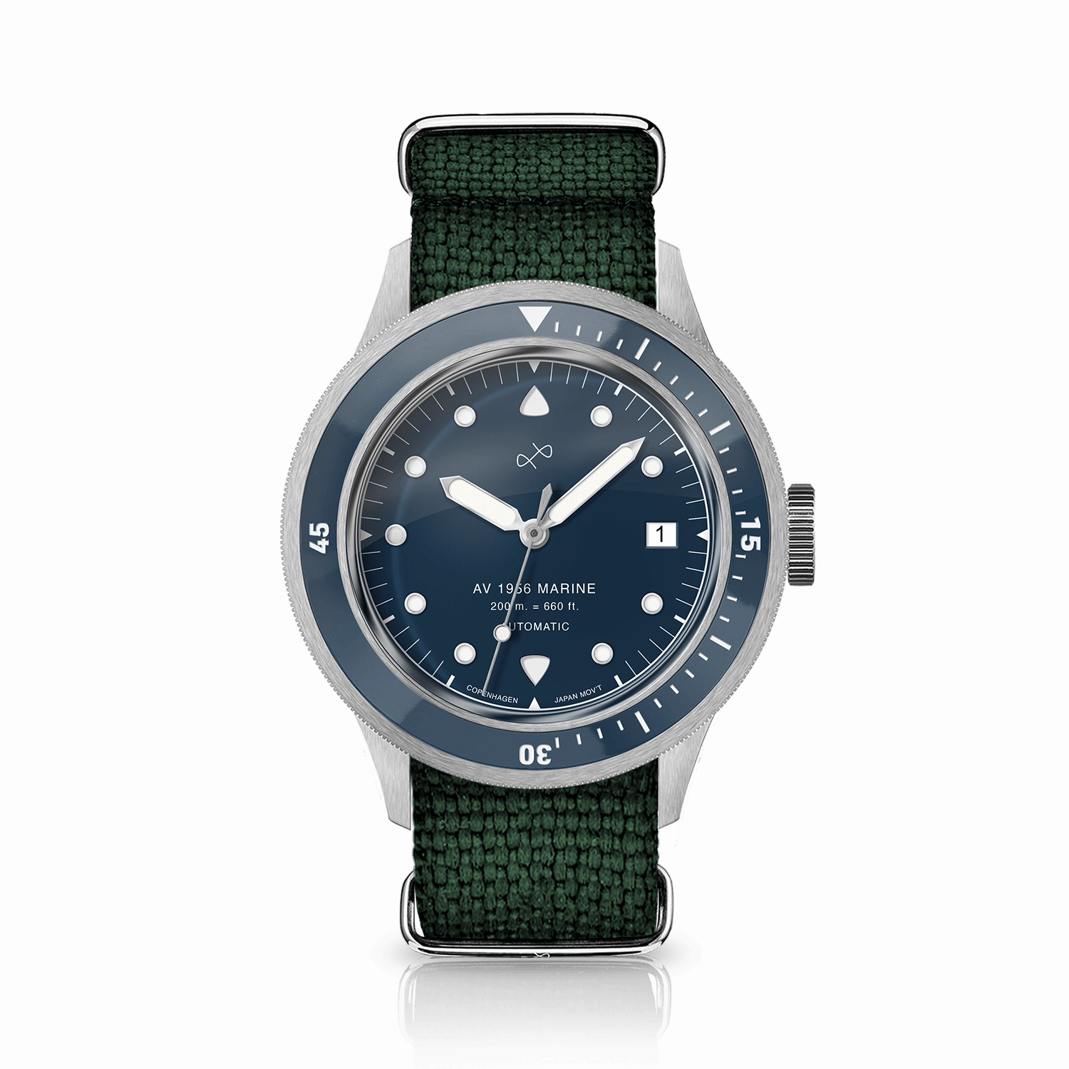 1956 Marine Automatic. Steel / Blue