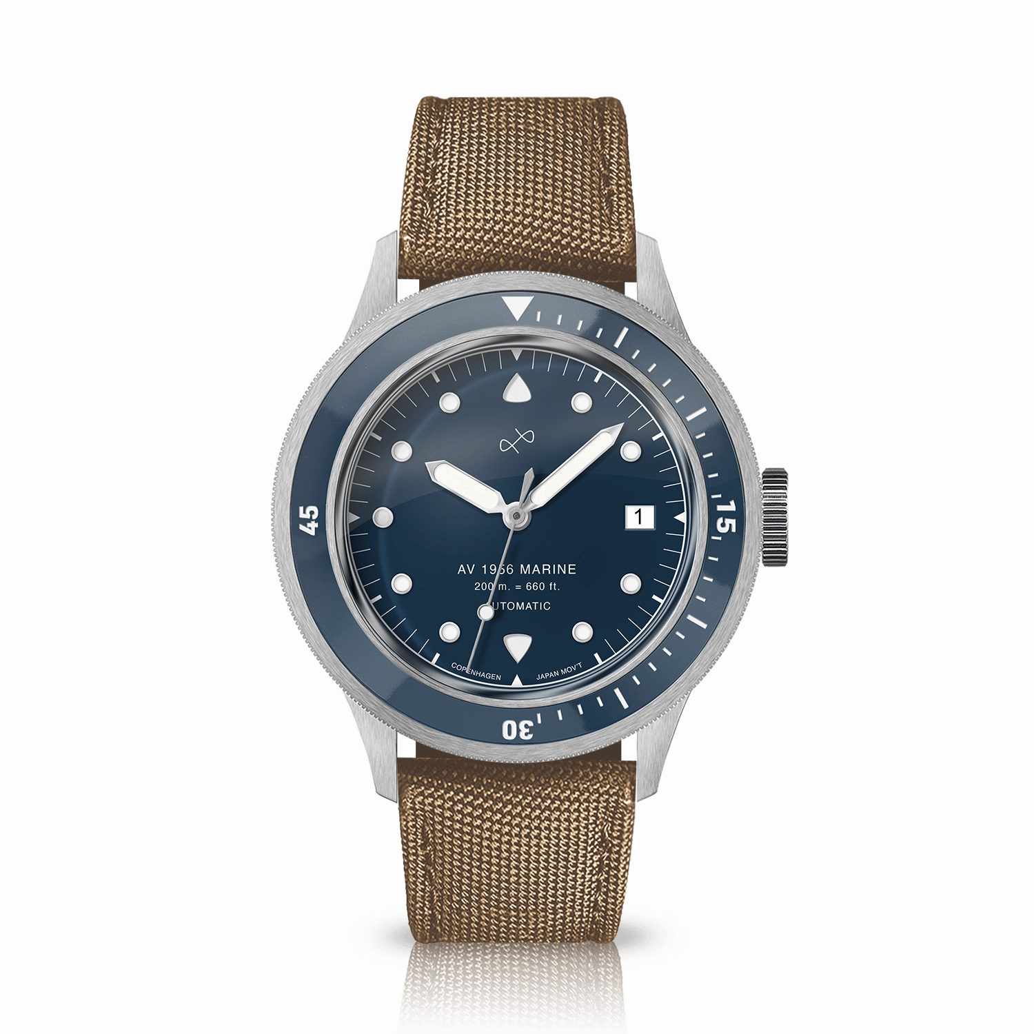 1956 Marine Automatic. Steel / Blue