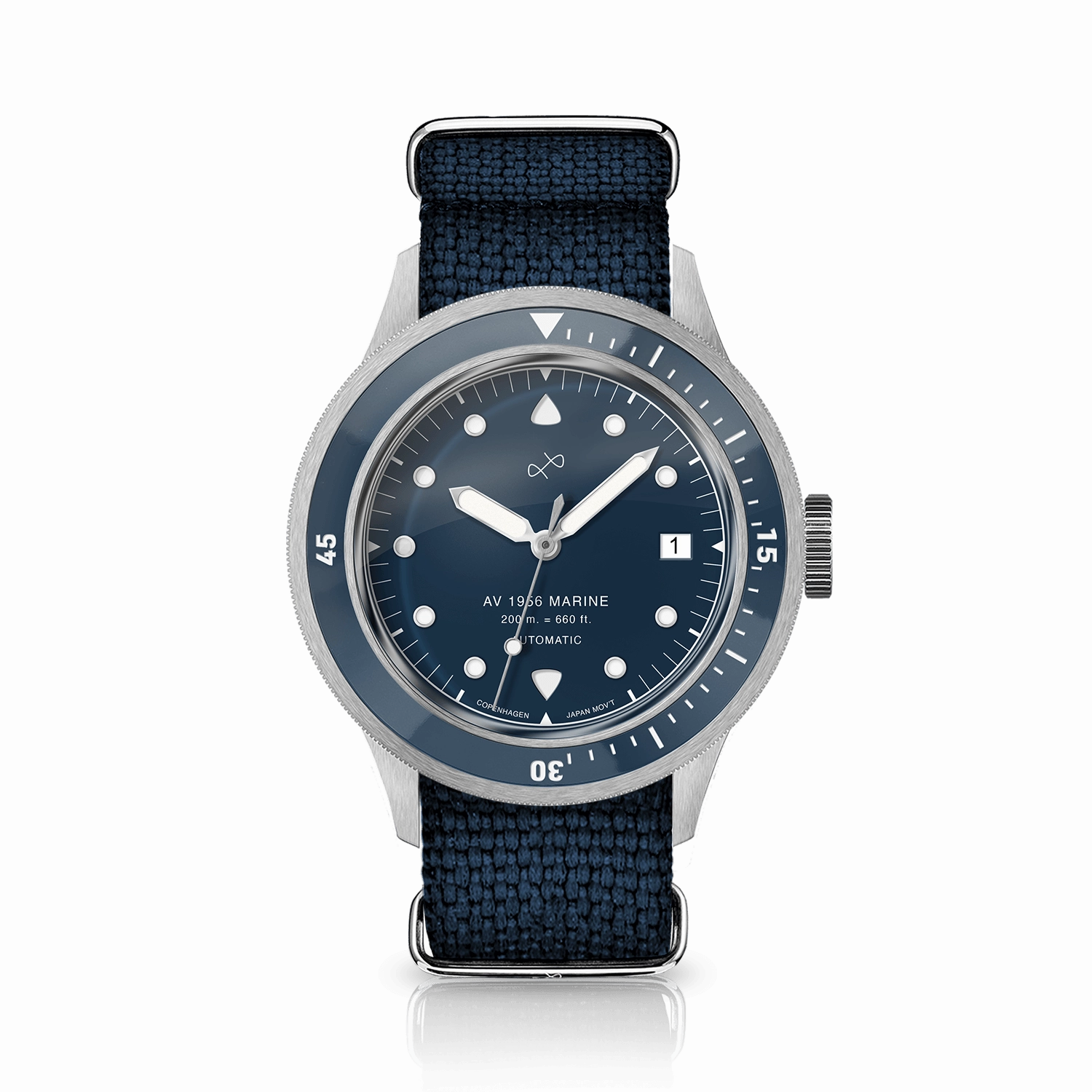 1956 Marine Automatic. Steel / Blue
