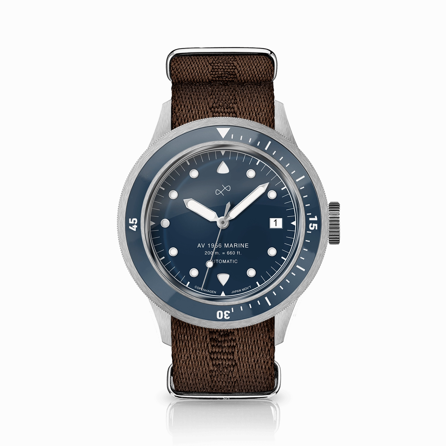 1956 Marine Automatic. Steel / Blue
