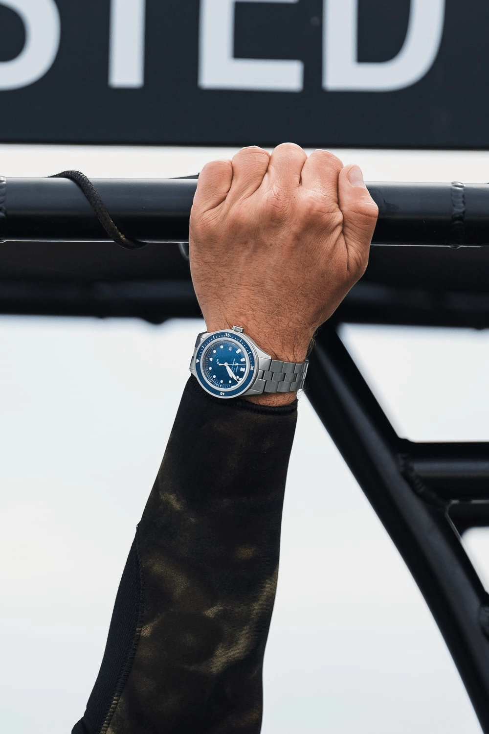 1956 Marine Automatic. Steel / Blue