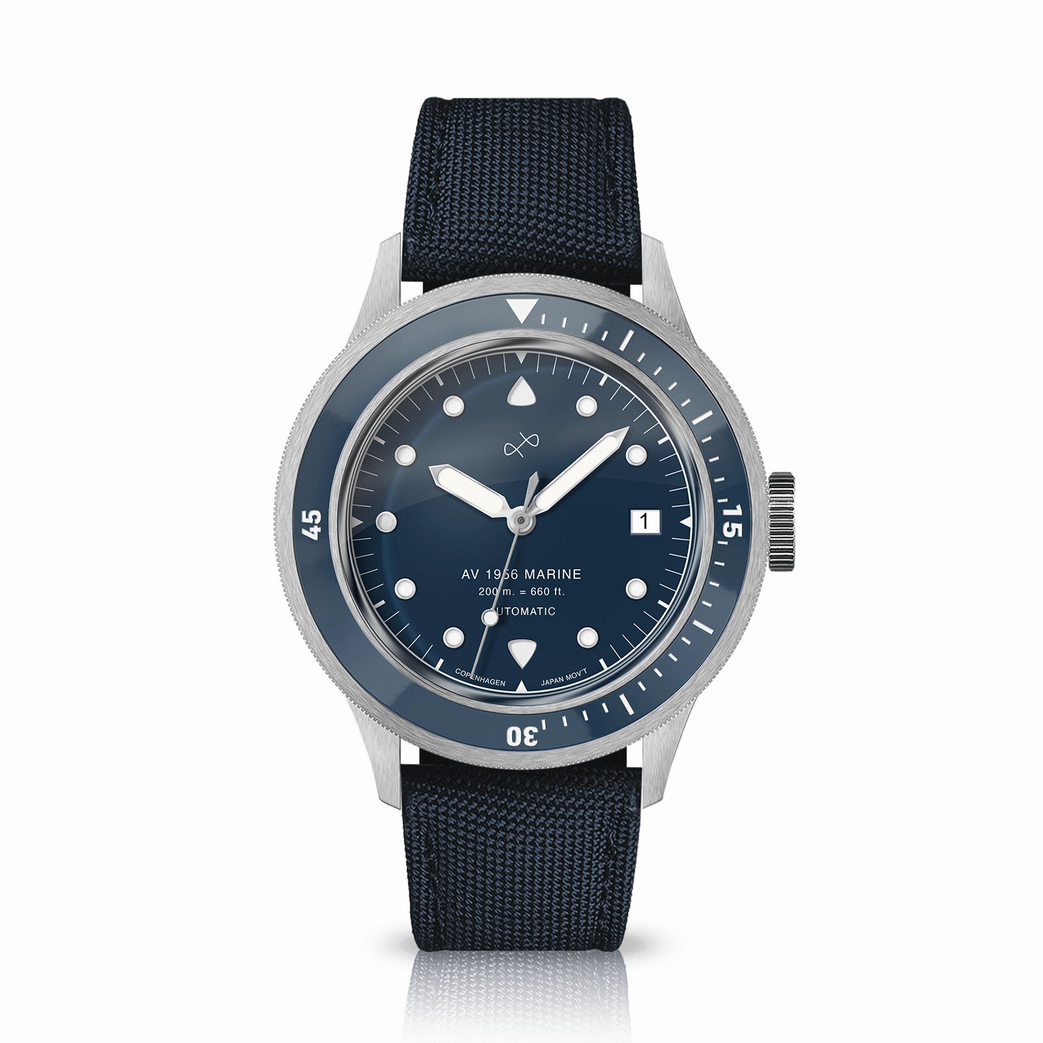 1956 Marine Automatic. Steel / Blue