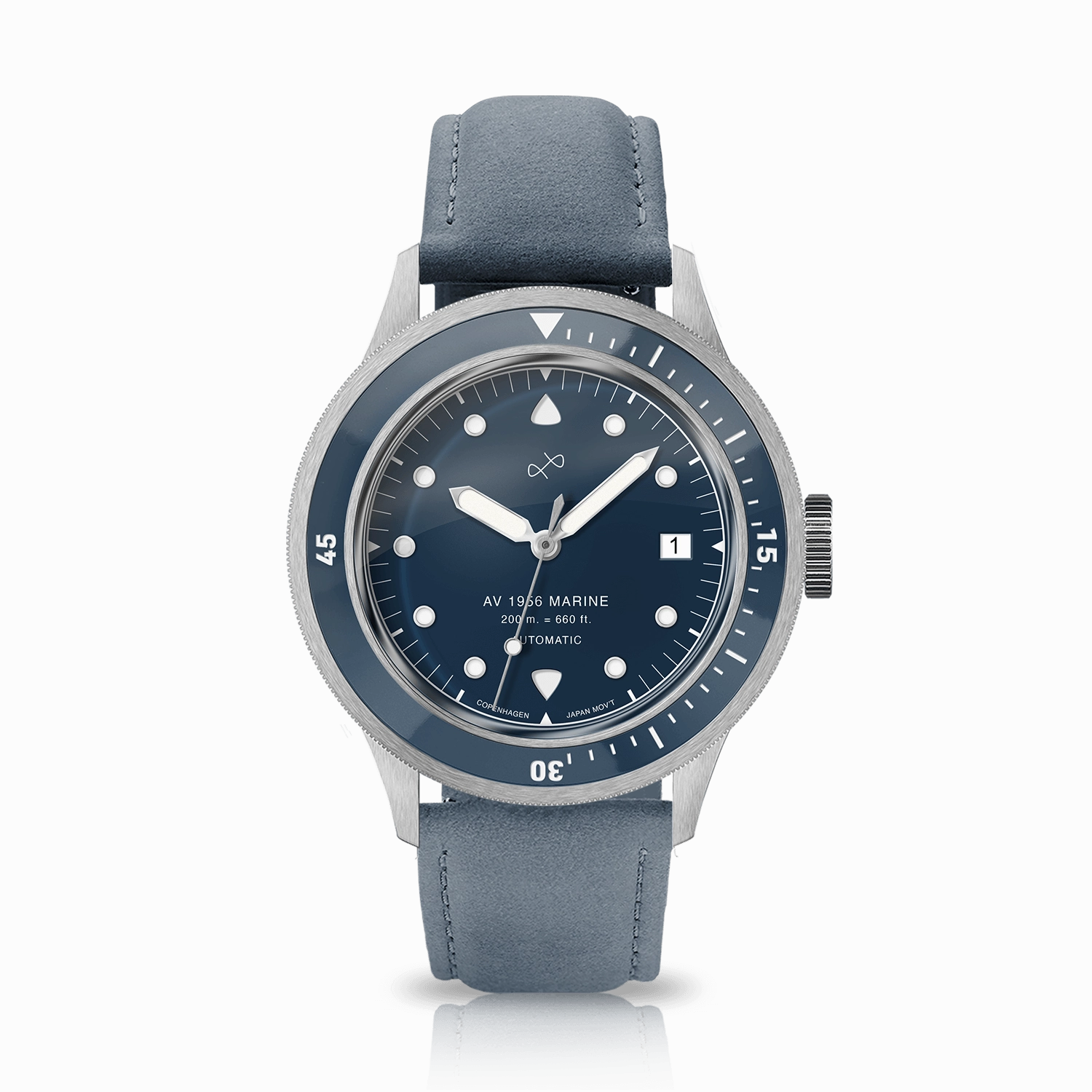 1956 Marine Automatic. Steel / Blue