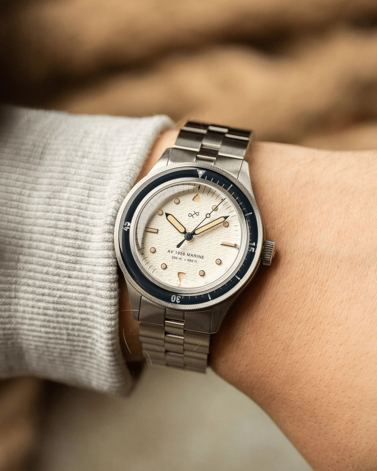 1956 Marine. Steel / Navy & Off White