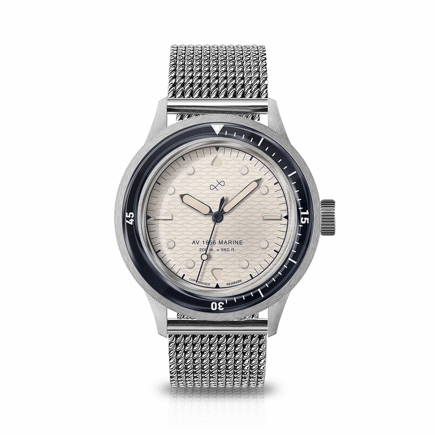 1956 Marine. Steel / Navy & Off White