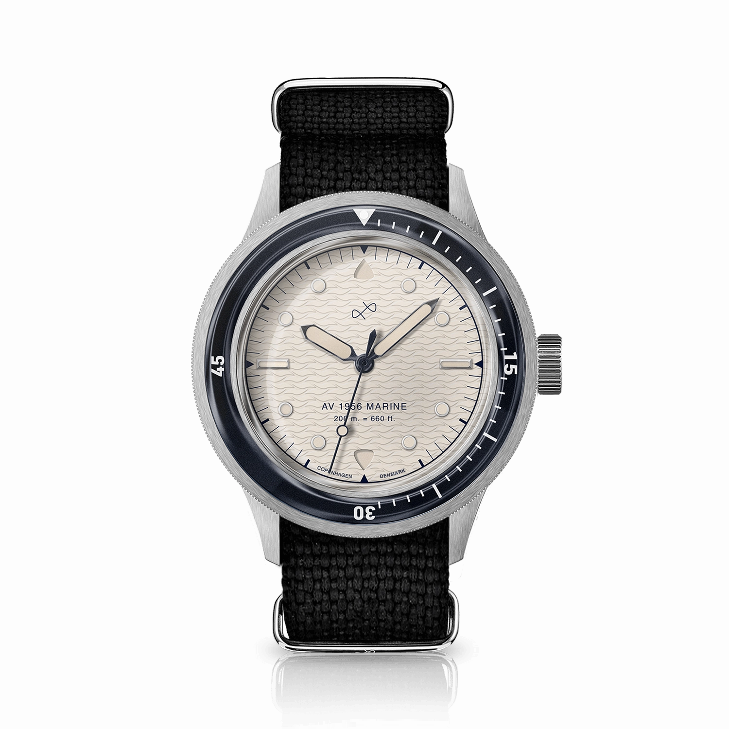 1956 Marine. Steel / Navy & Off White