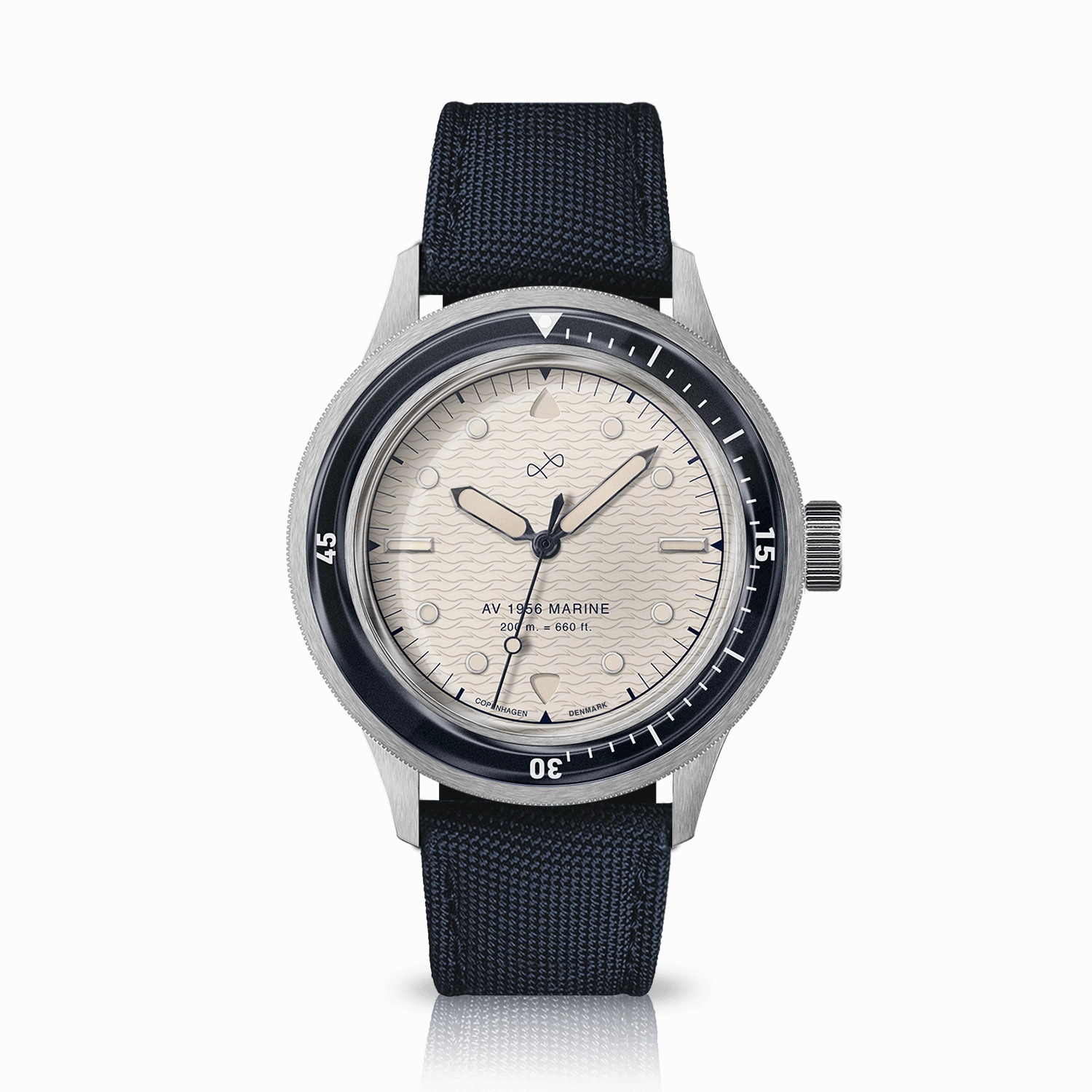 1956 Marine. Steel / Navy & Off White
