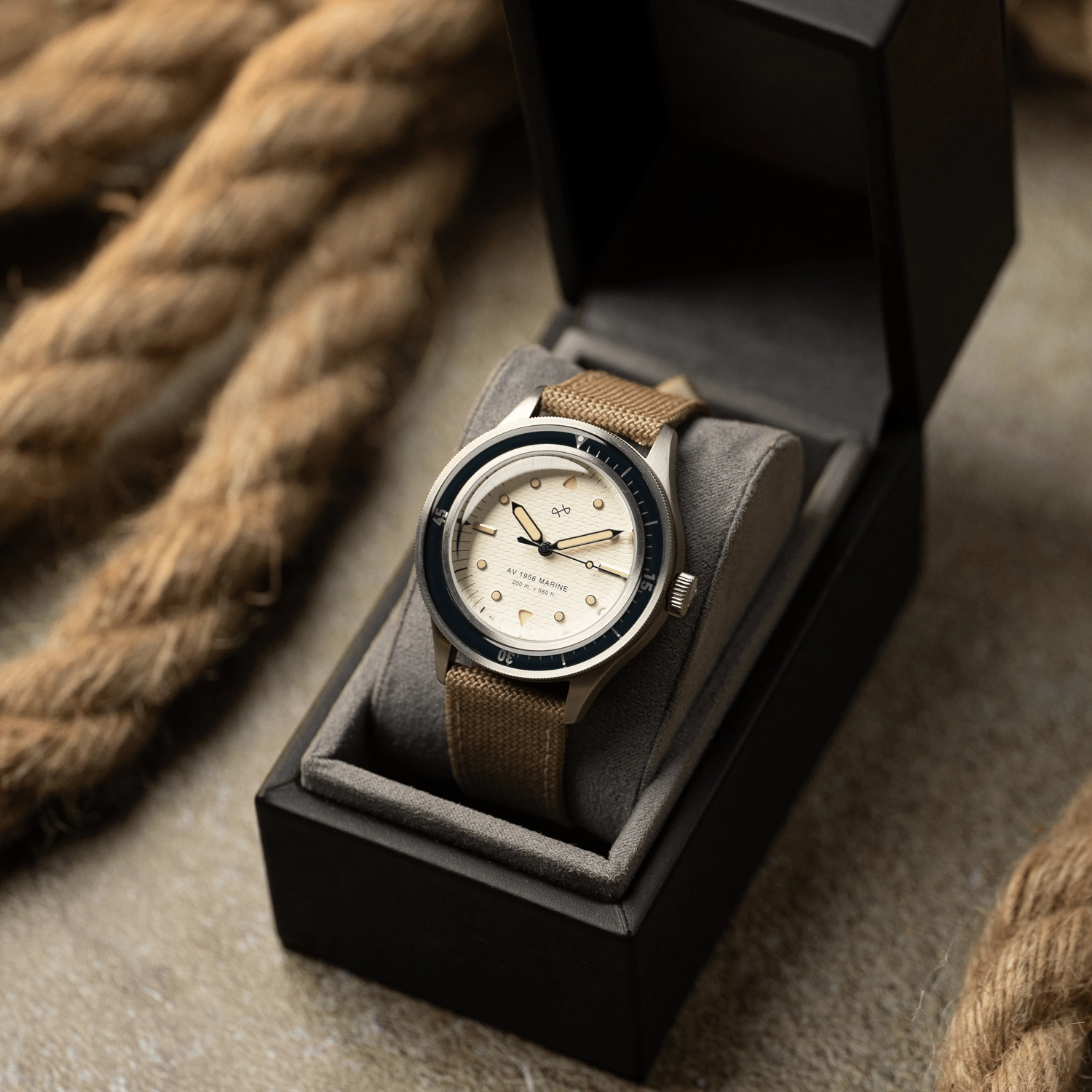 1956 Marine. Steel / Navy & Off White