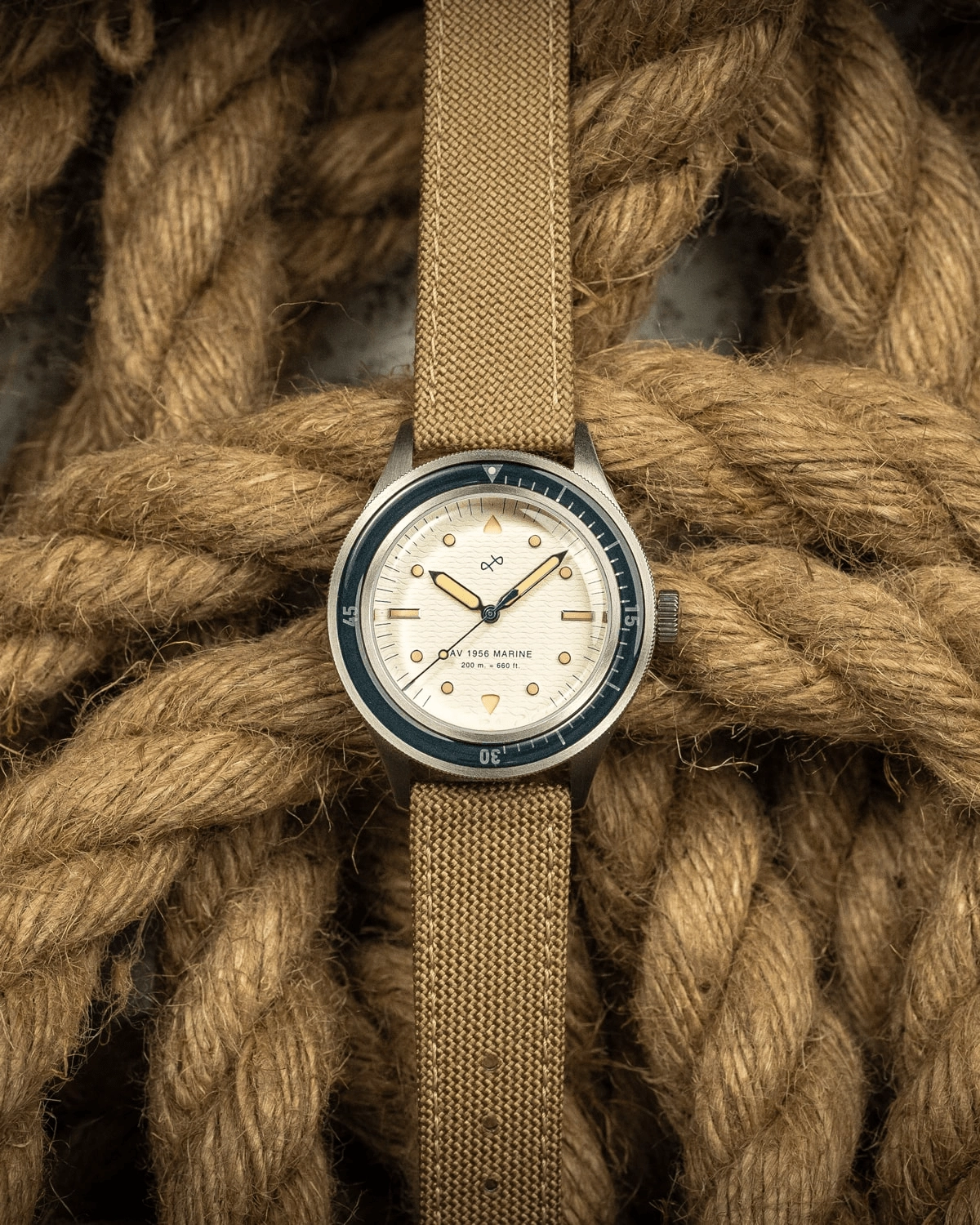 1956 Marine. Steel / Navy & Off White
