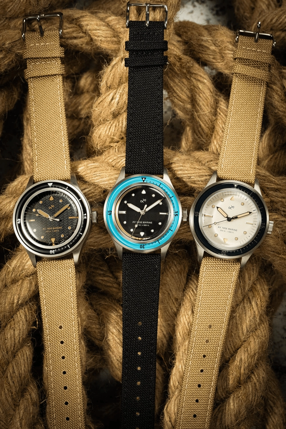 1956 Marine. Steel / Navy & Off White