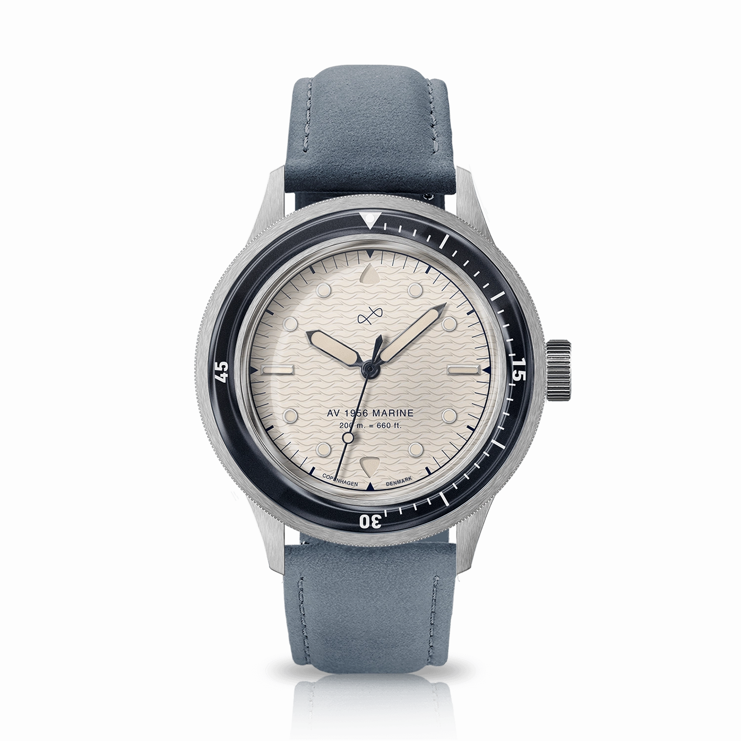 1956 Marine. Steel / Navy & Off White