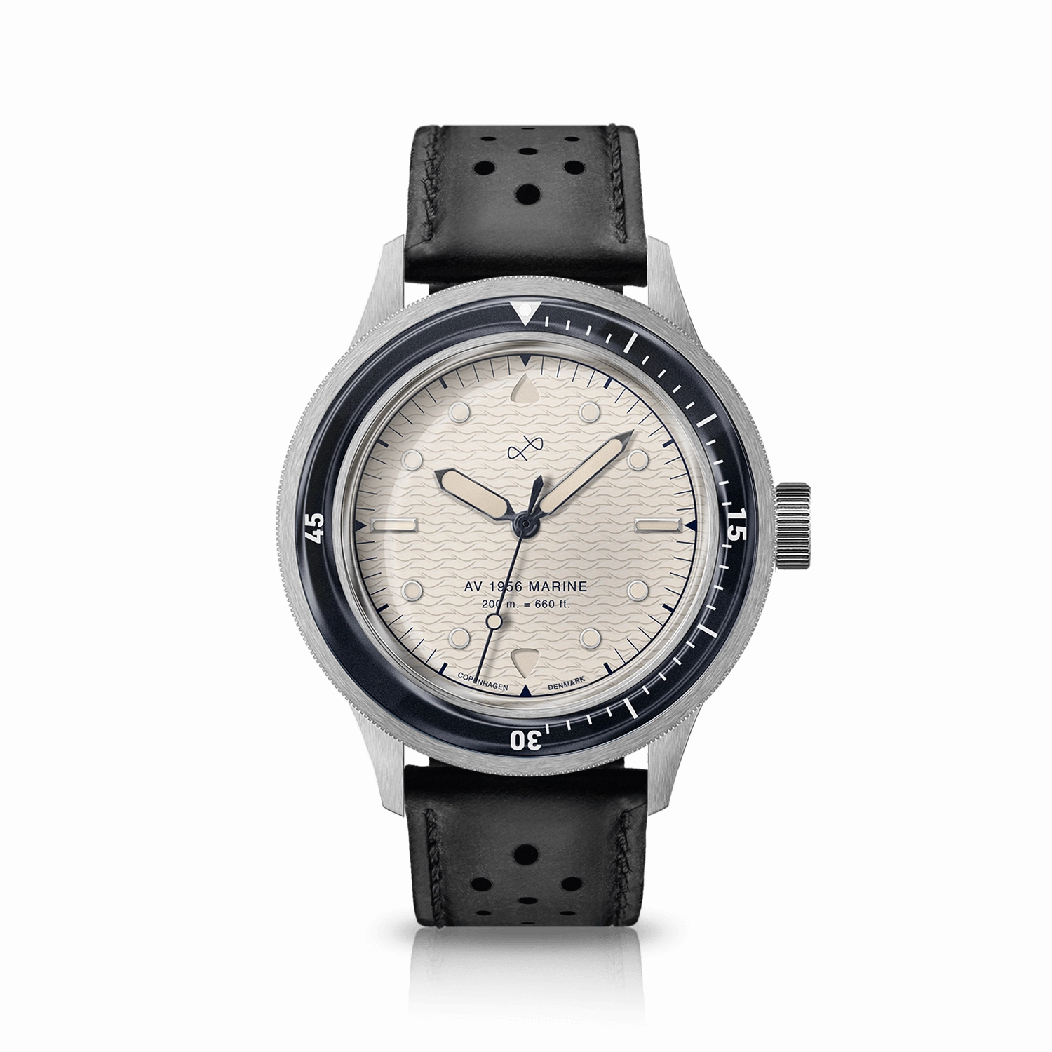 1956 Marine. Steel / Navy & Off White