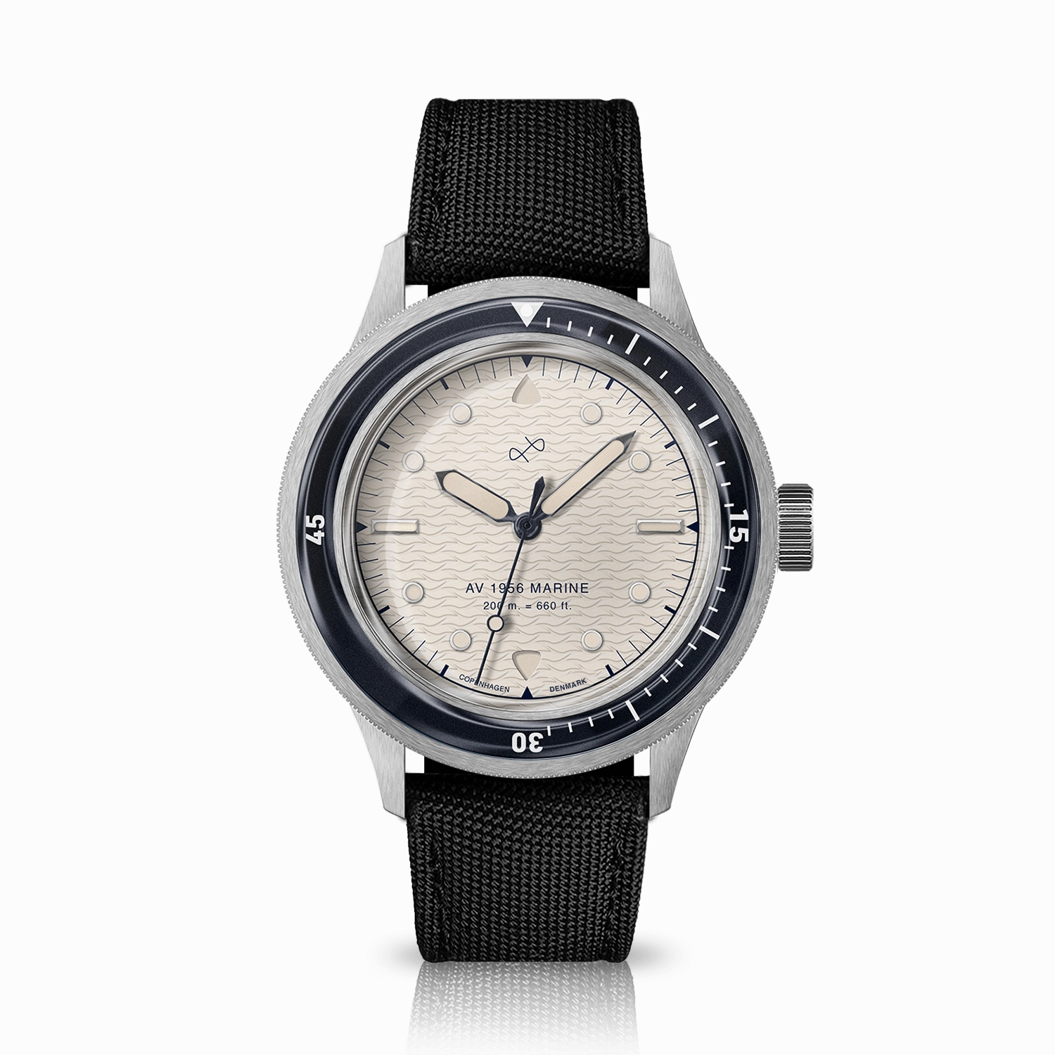 1956 Marine. Steel / Navy & Off White