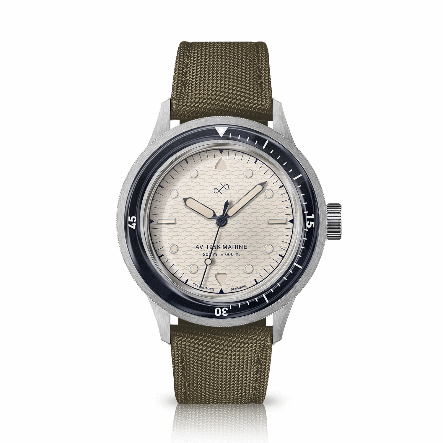 1956 Marine. Steel / Navy & Off White