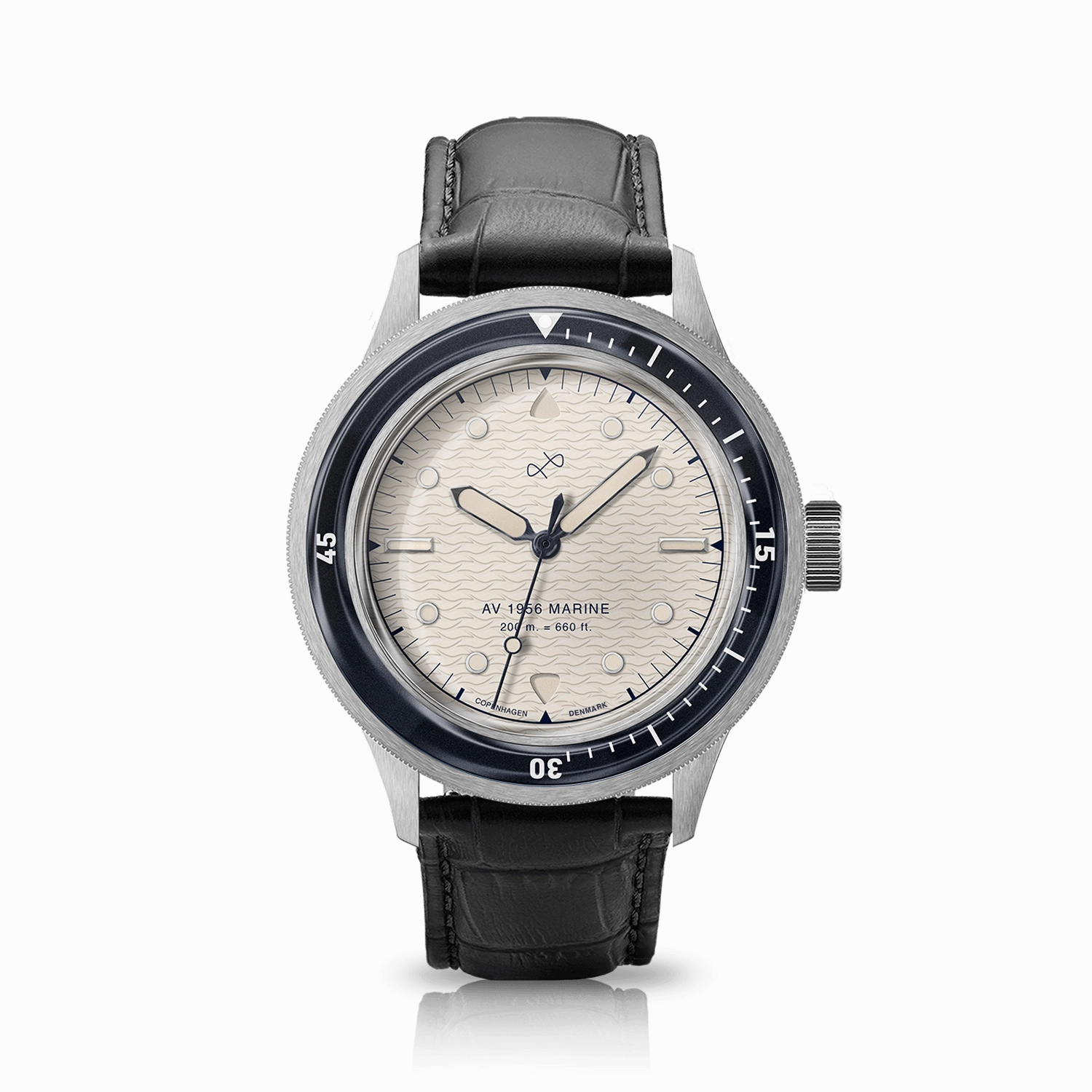 1956 Marine. Steel / Navy & Off White