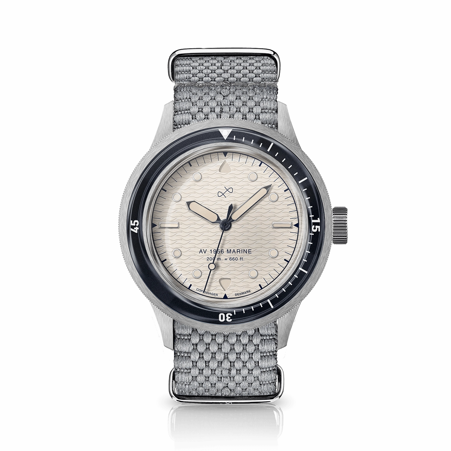 1956 Marine. Steel / Navy & Off White