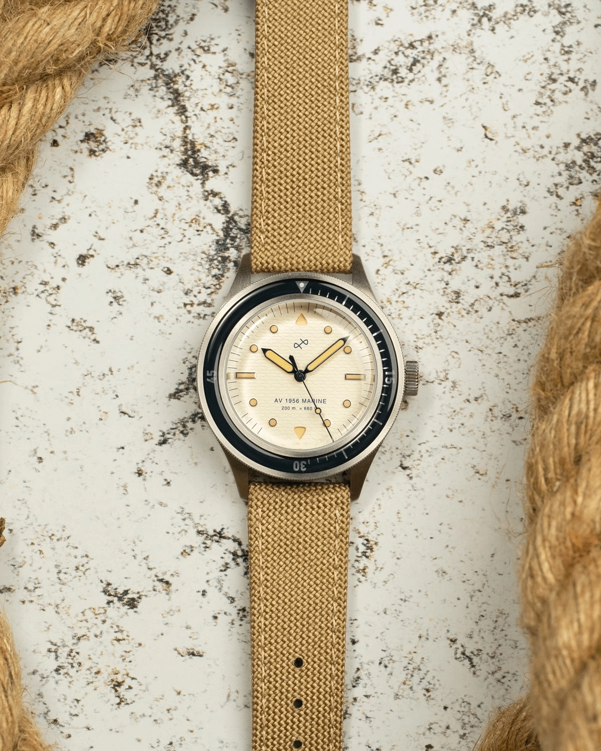 1956 Marine. Steel / Navy & Off White