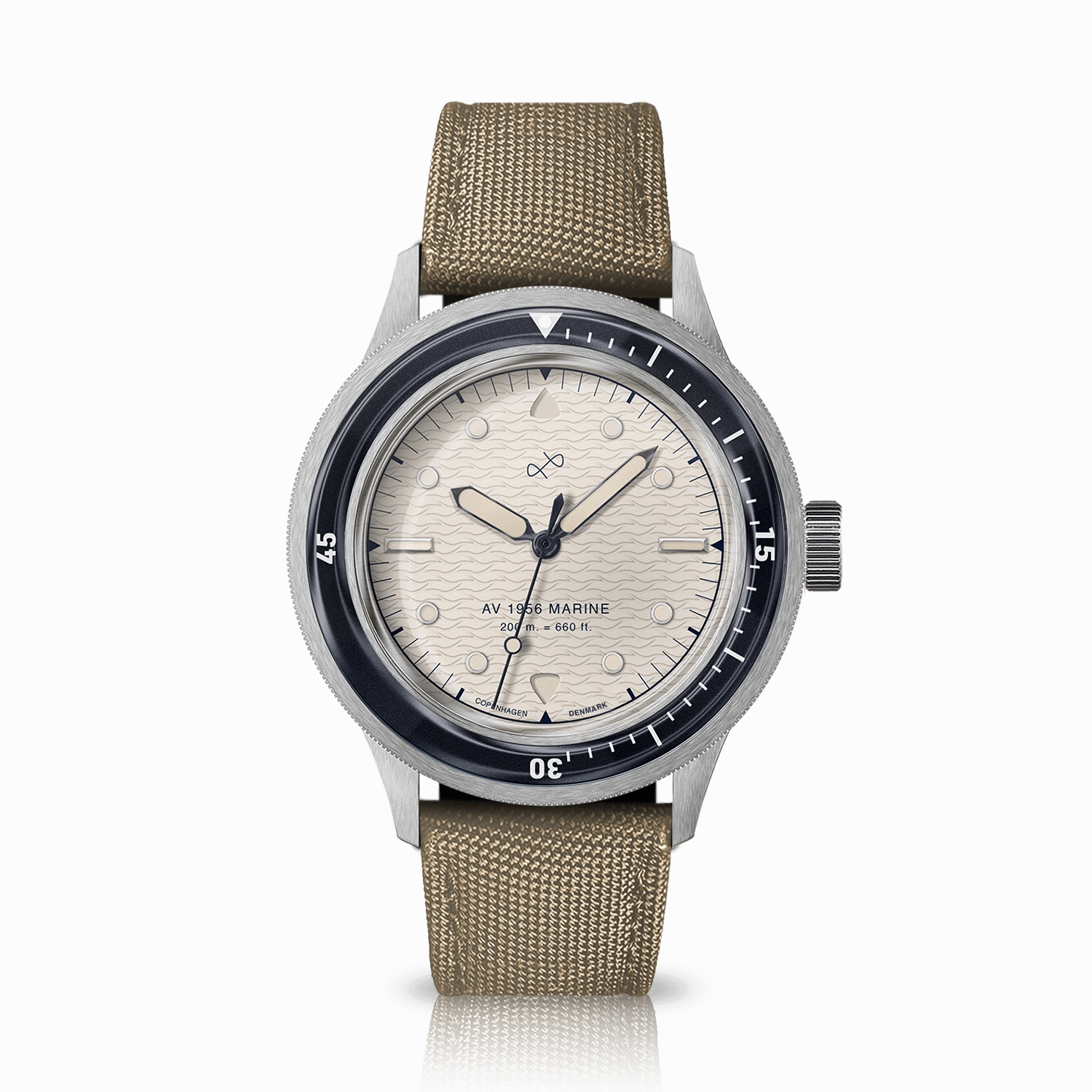 1956 Marine. Steel / Navy & Off White