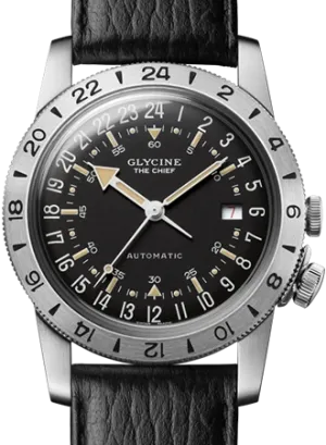 Airman “The Chief” Purist Black - Leather Ref. GL0469