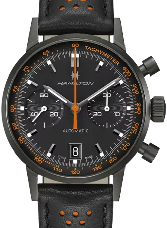 American Classic Intra-matic Auto Chrono Blackout Orange Ref. H38446732