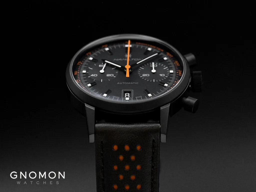 American Classic Intra-matic Auto Chrono Blackout Orange Ref. H38446732