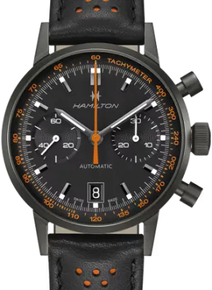 American Classic Intra-matic Auto Chrono Blackout Orange Ref. H38446732