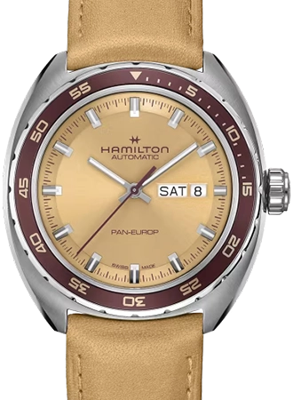 American Classic Pan Europ Day Date Auto Beige Ref. H35435820
