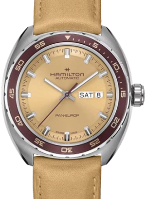 American Classic Pan Europ Day Date Auto Beige Ref. H35435820