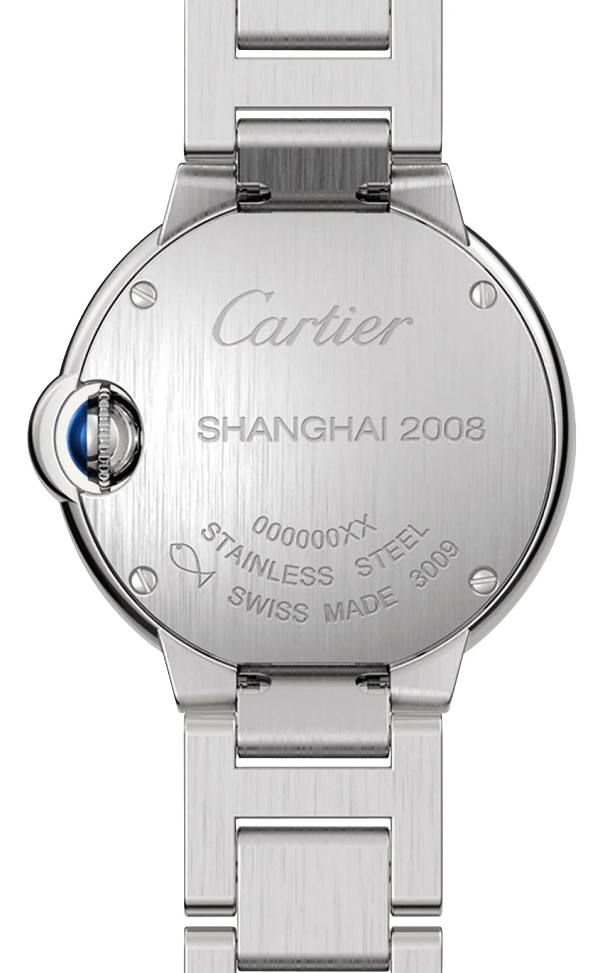 Cartier Ballon Bleu Stainless Steel Opaline Dial Diamonds Quartz Womens Watch W4BB0015
