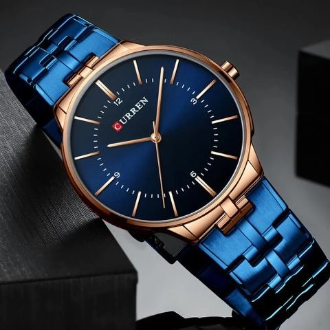 Curren Blue Fashion Watch (Dial 4.2cm) - CUR189