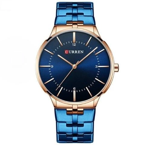 Curren Blue Fashion Watch (Dial 4.2cm) - CUR189