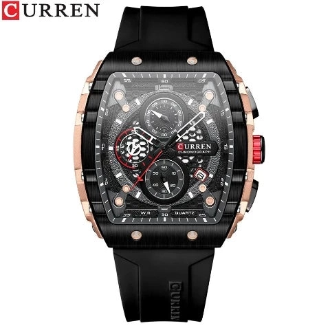 CURREN Men's Sports Rectangular Watch (Dial 4.7cm) - CUR221